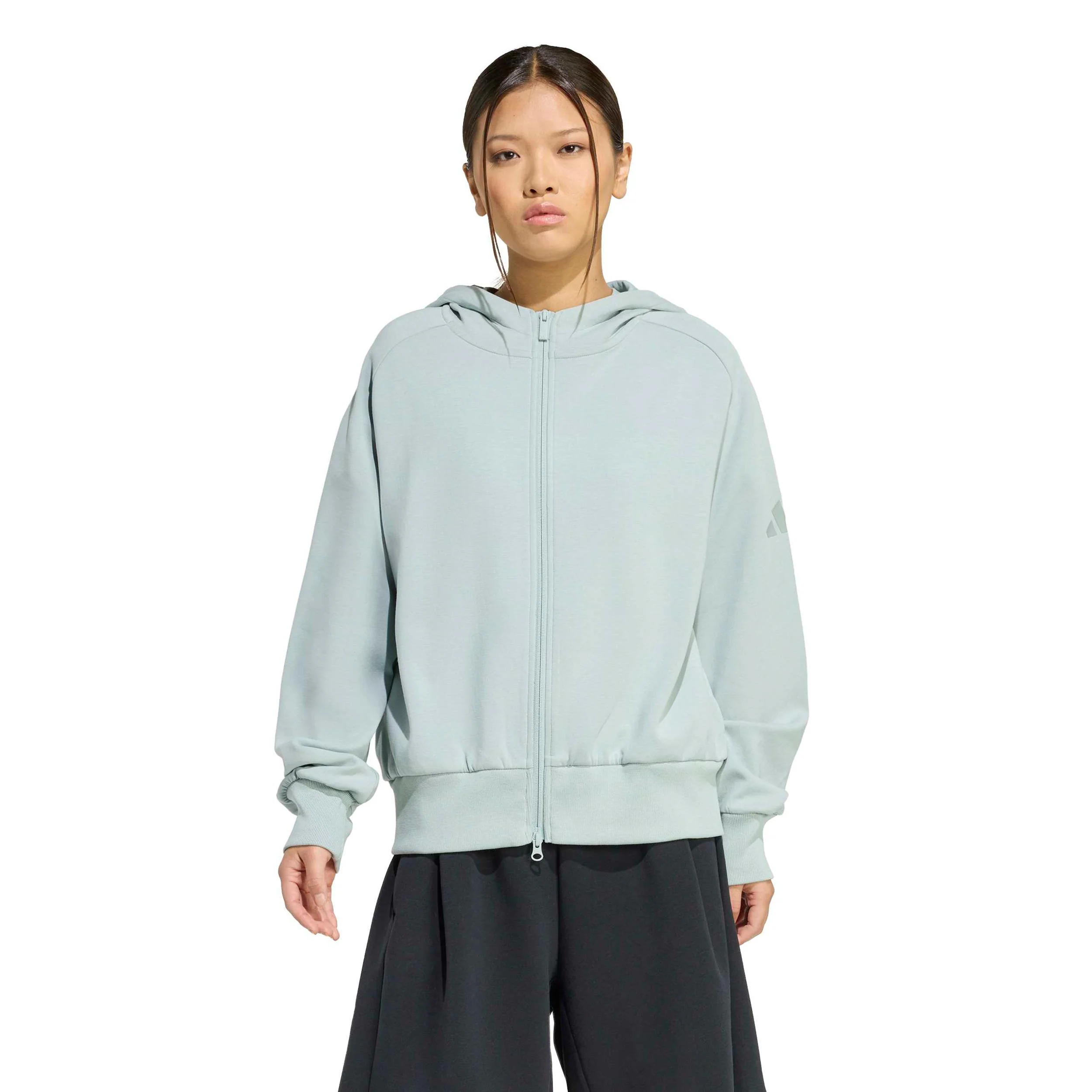 Lux Sudadera con cremallera Mujeres-salvia - Image 2
