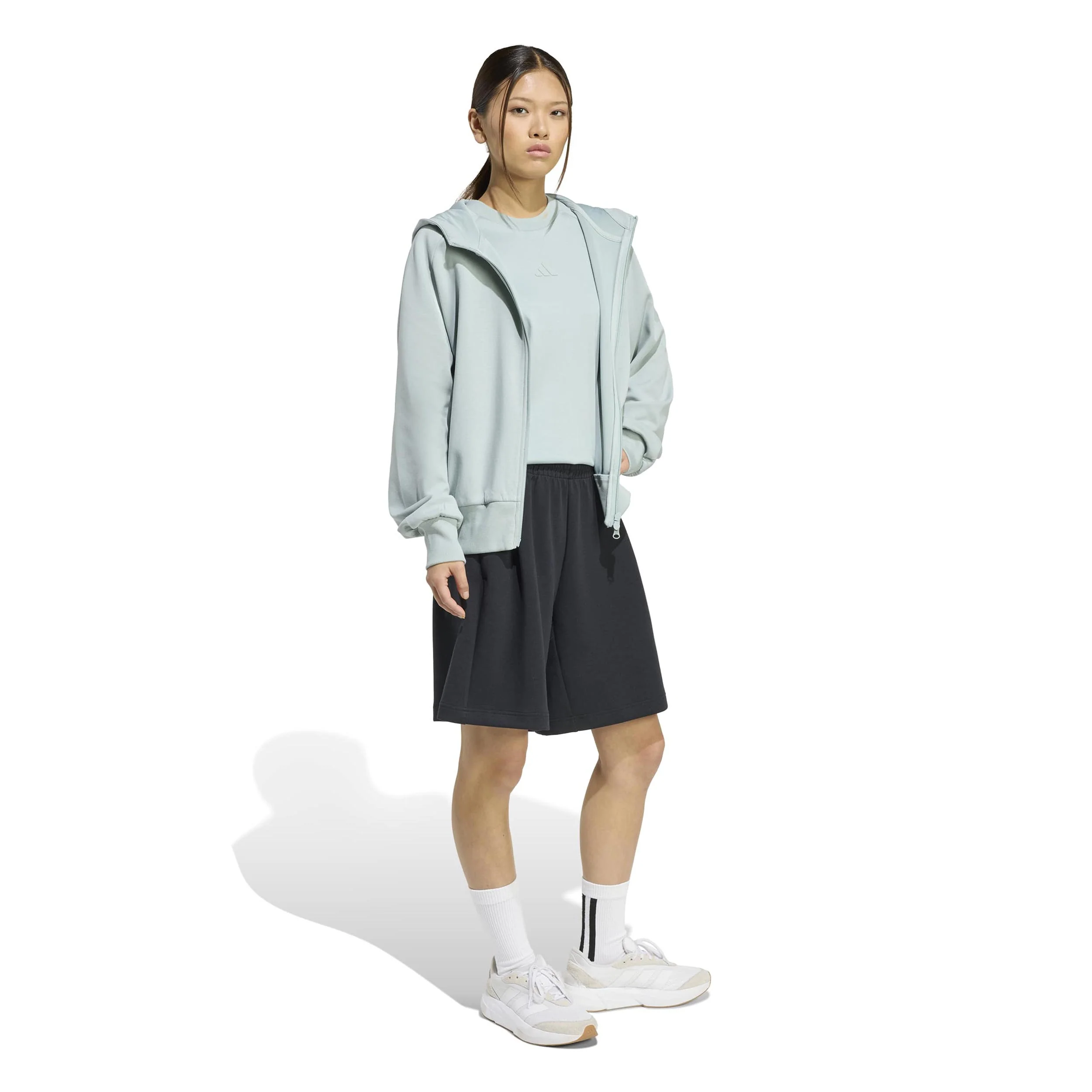 Lux Sudadera con cremallera Mujeres-salvia - Image 4