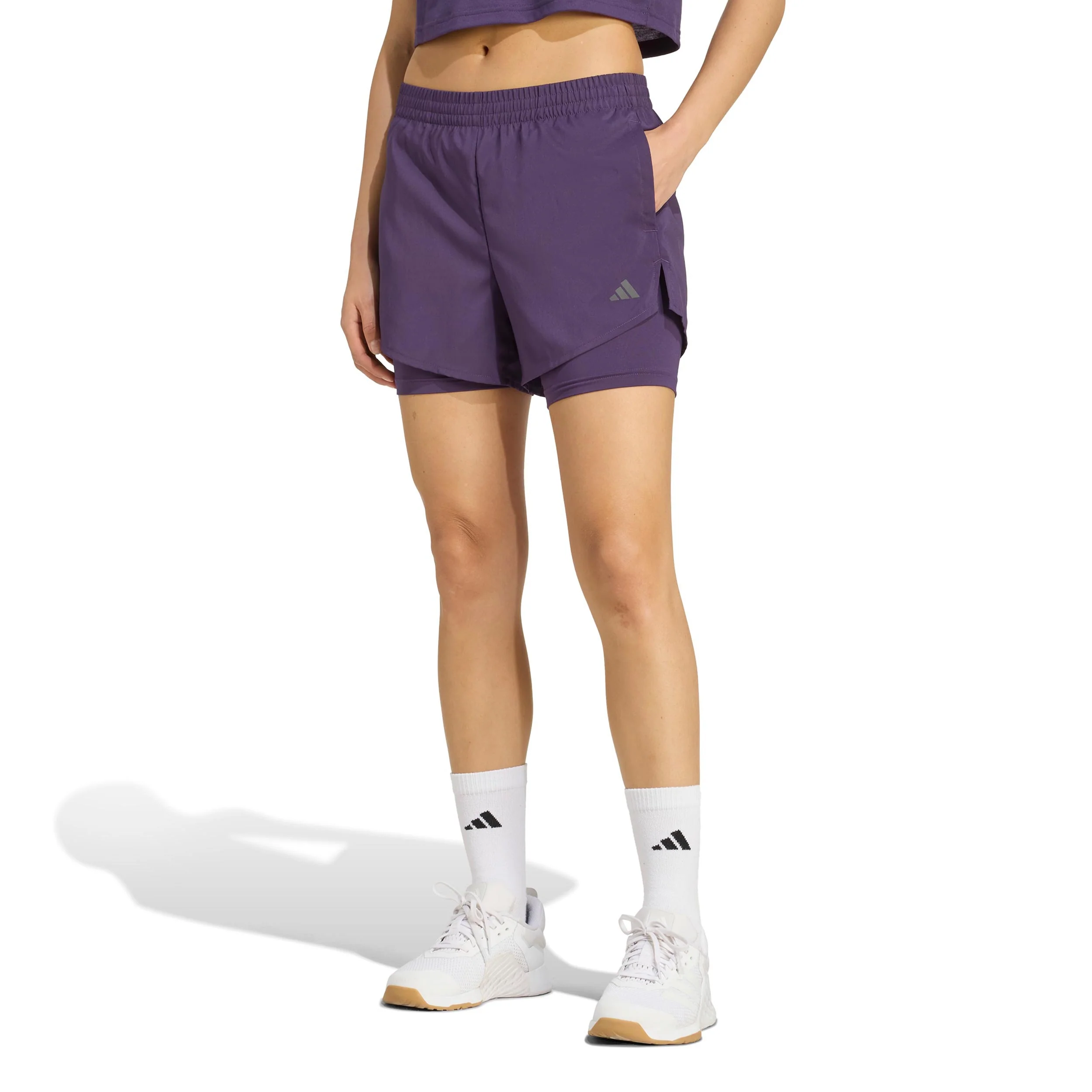 MIN 2in1 Shorts Mujeres-lila - Image 2