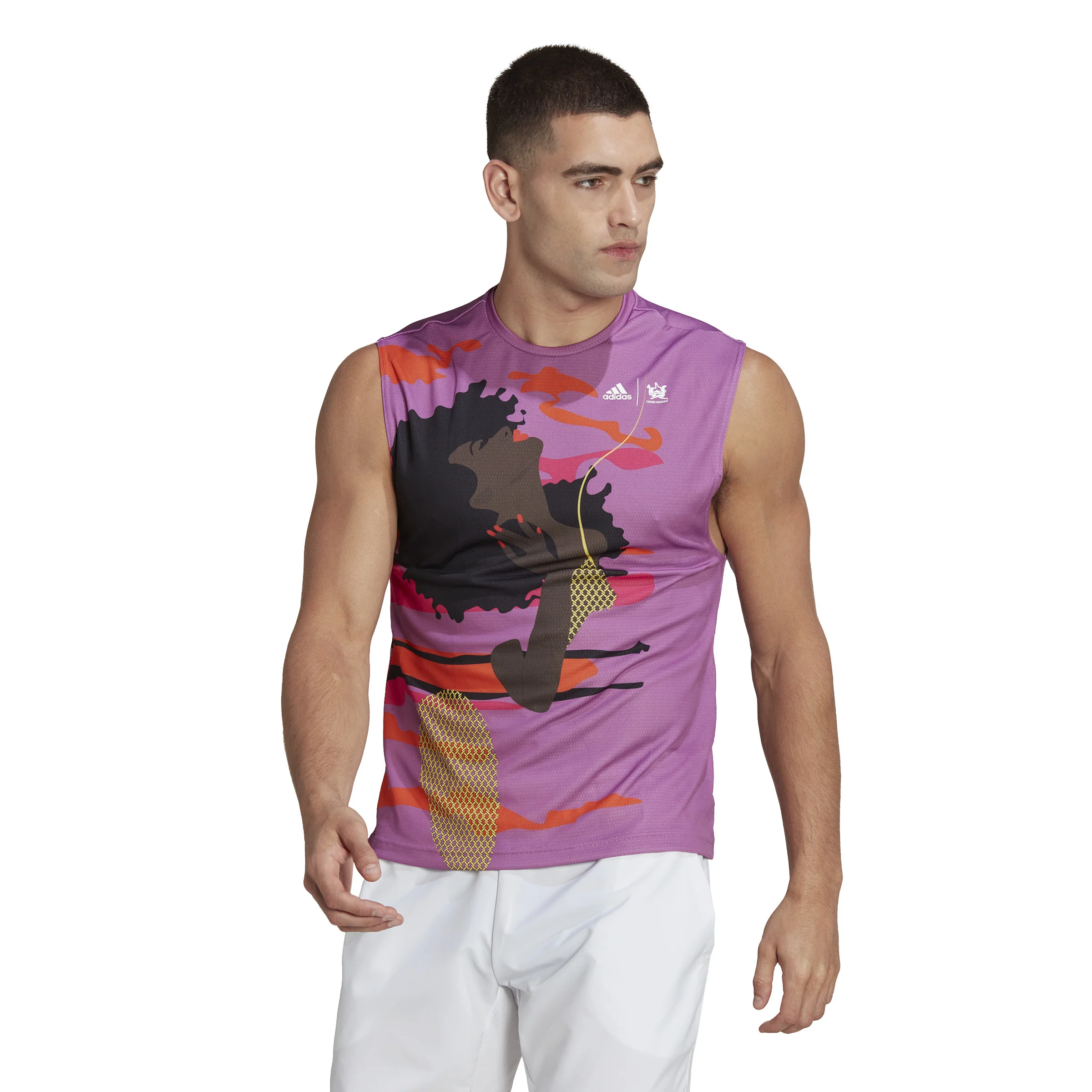 New York Unitefit SVL Camiseta De Tirantes Hombres-Lila,Multicolor - Image 2