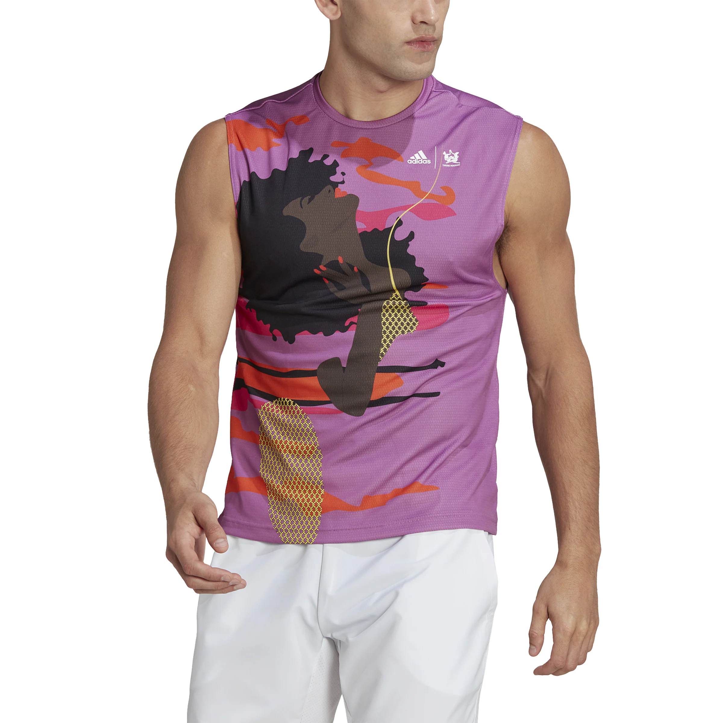 New York Unitefit SVL Camiseta De Tirantes Hombres-Lila,Multicolor - Image 4