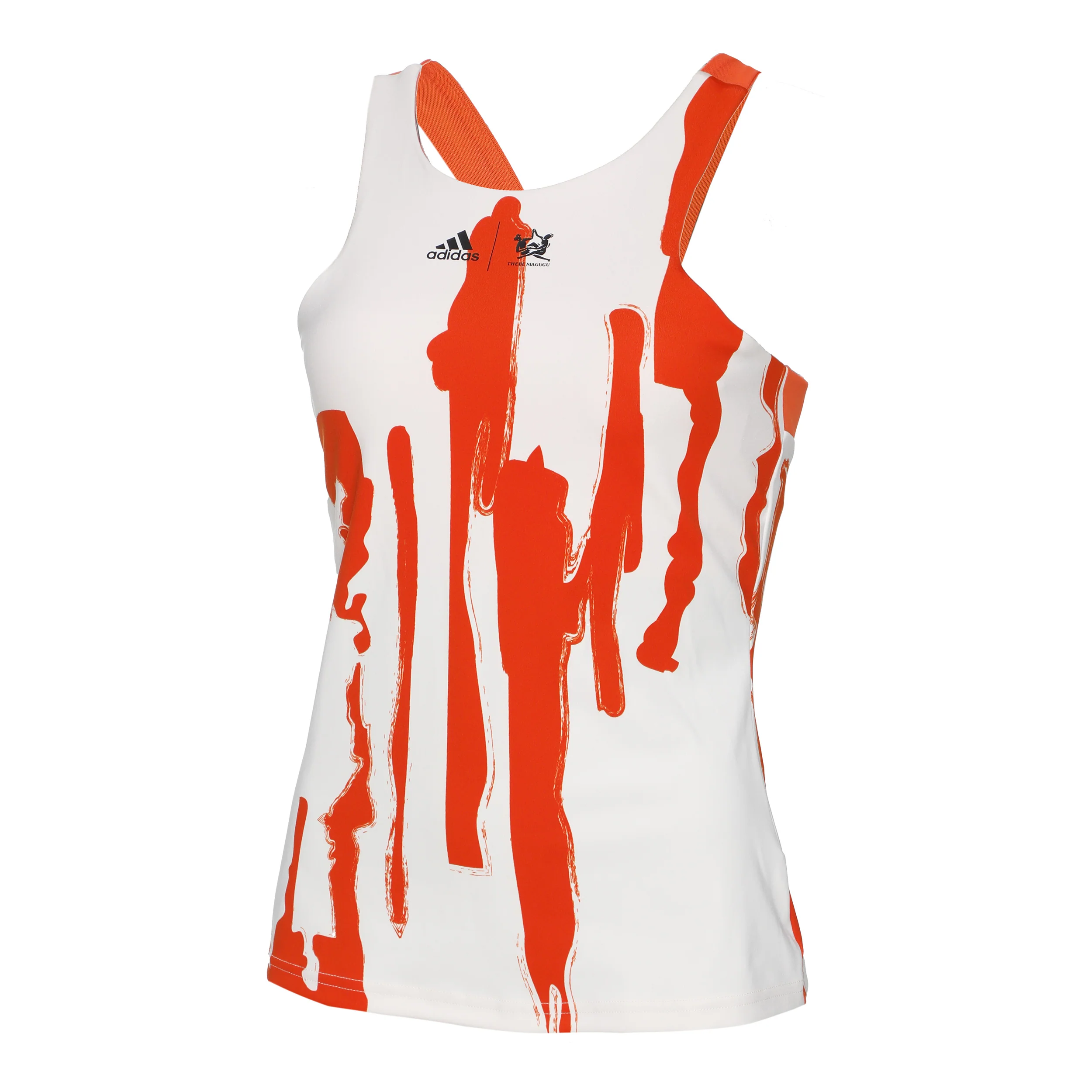New York Y Camiseta De Tirantes Mujeres-Beige,Naranja