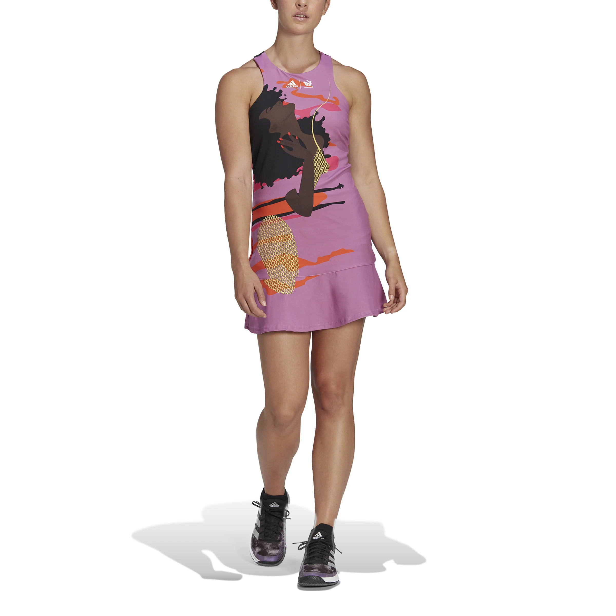 New York Y Vestido Mujeres-Morado,Multicolor - Image 4