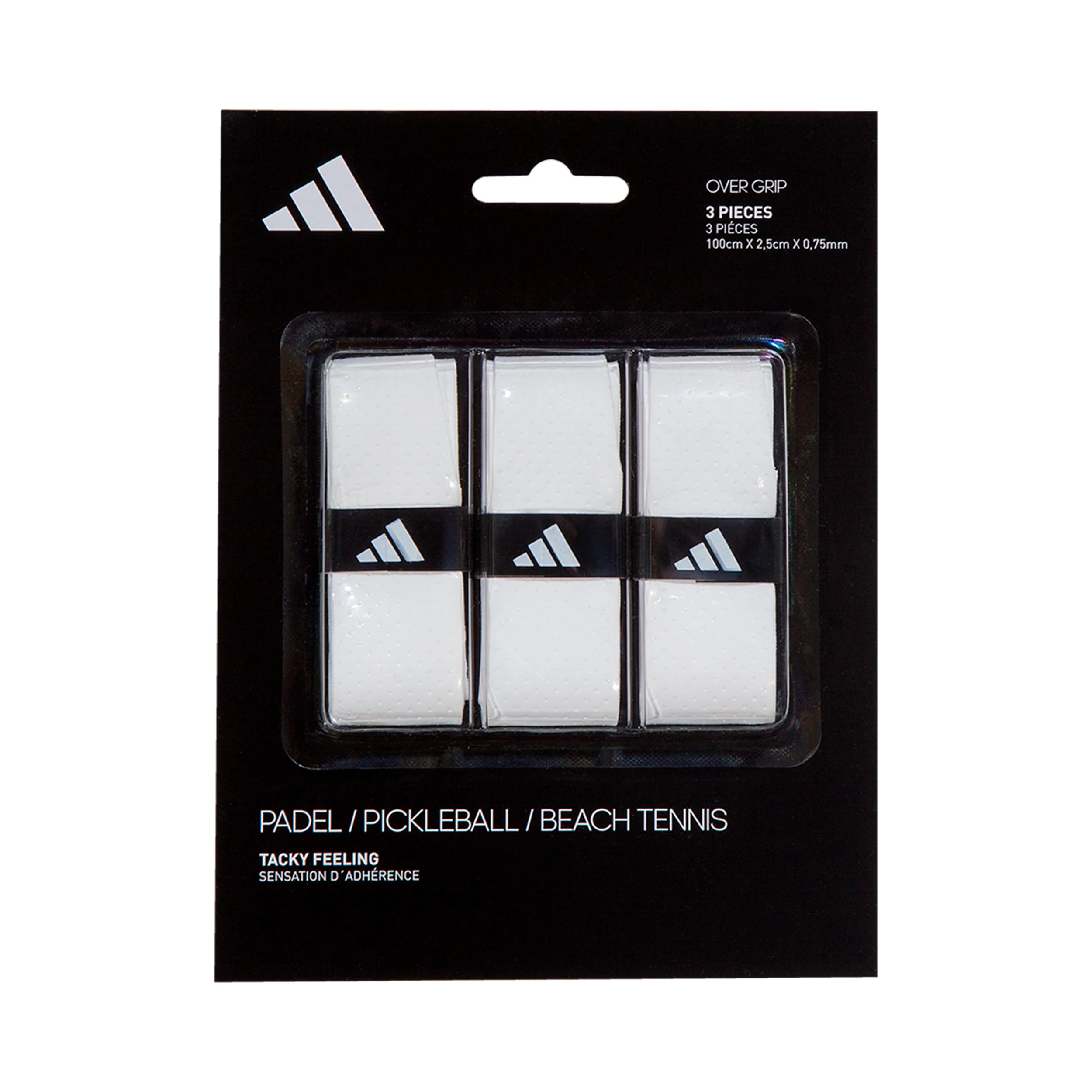 Padel Overgrip Pack De 3-Blanco