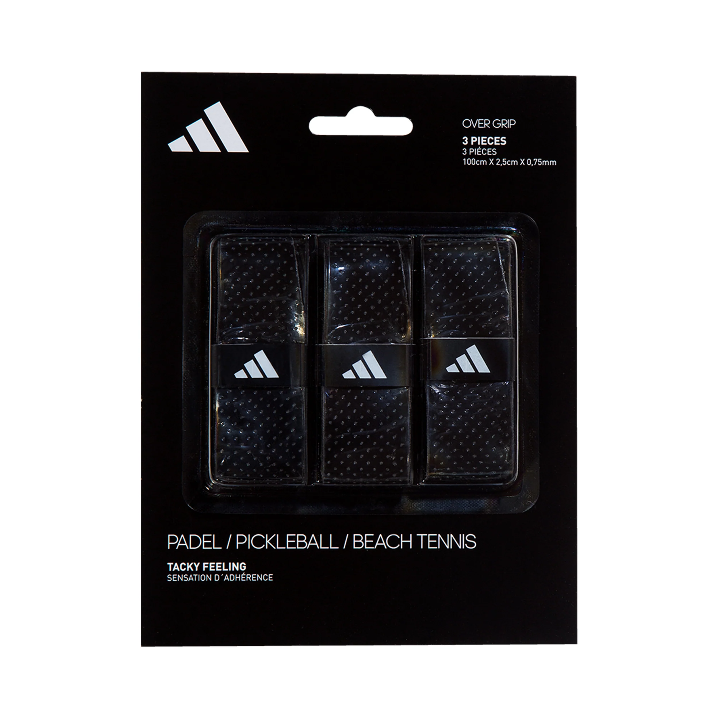 Padel Overgrip Pack De 3-Negro