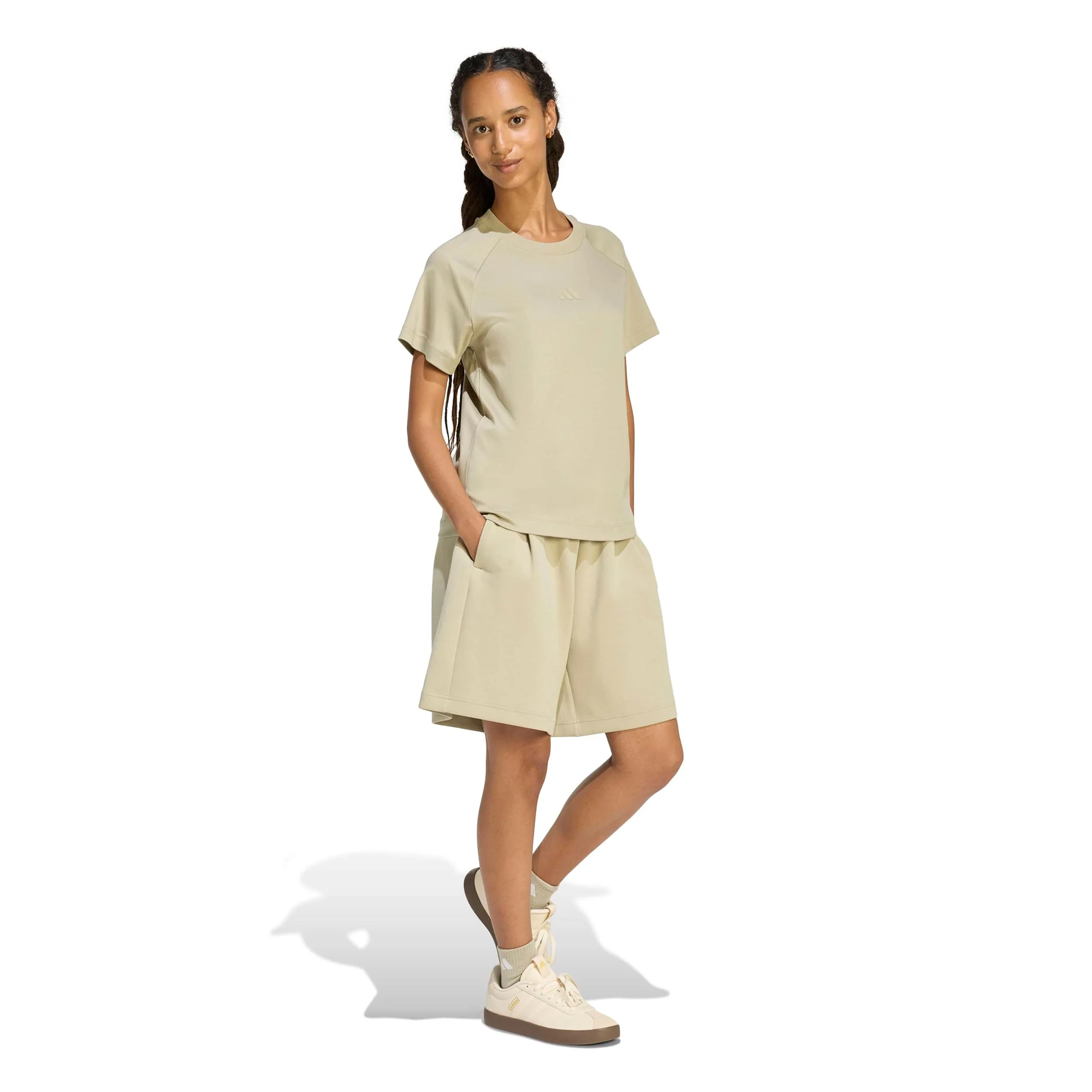 Regular Camiseta de manga corta Mujeres - beige - Image 4