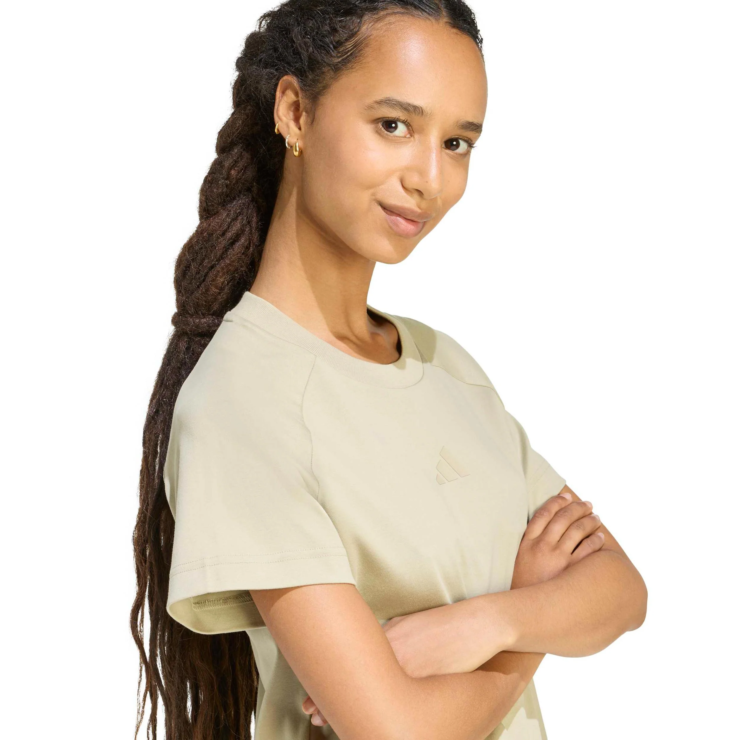 Regular Camiseta de manga corta Mujeres - beige - Image 6