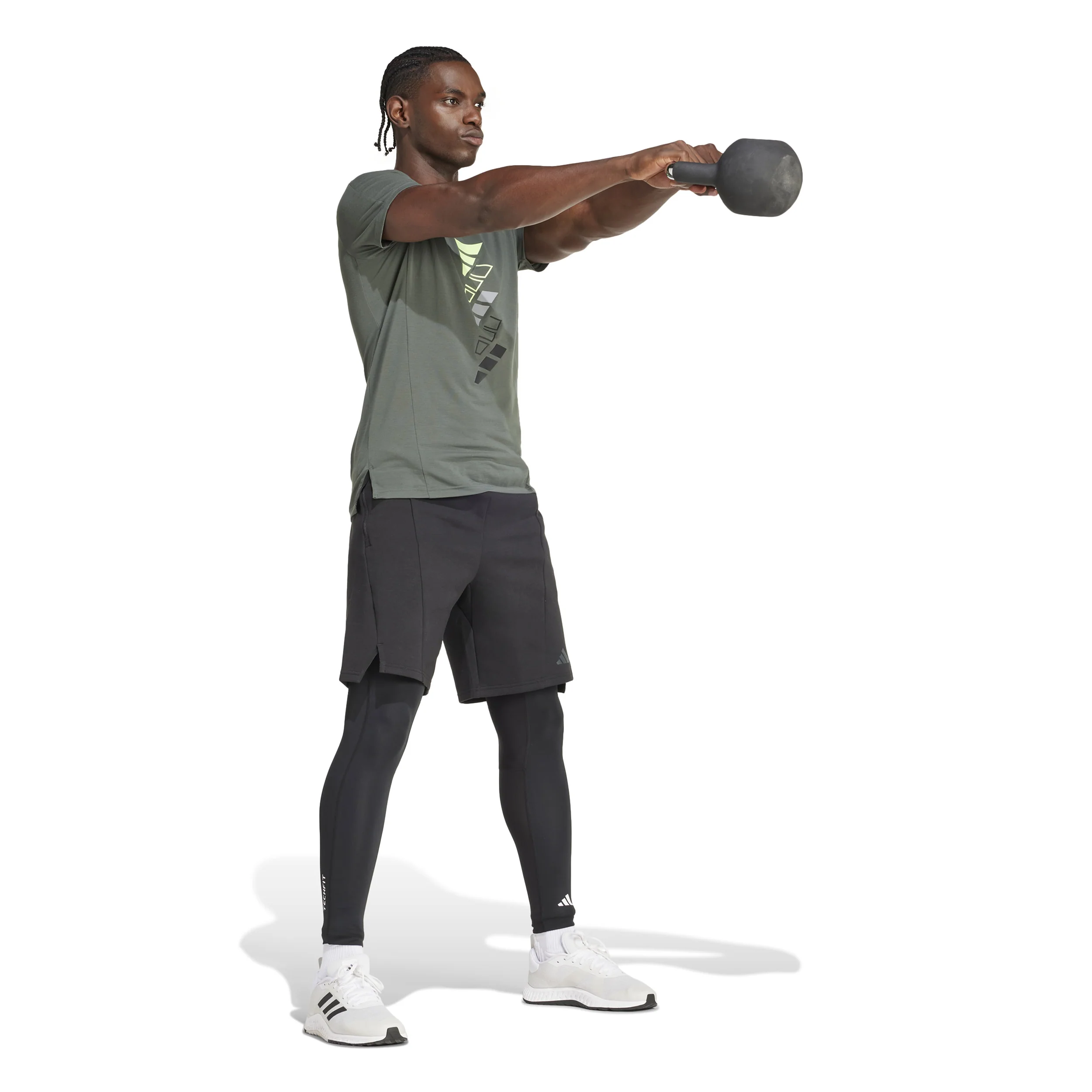 TechFit Compression Training Malla Hombres-Negro - Image 4