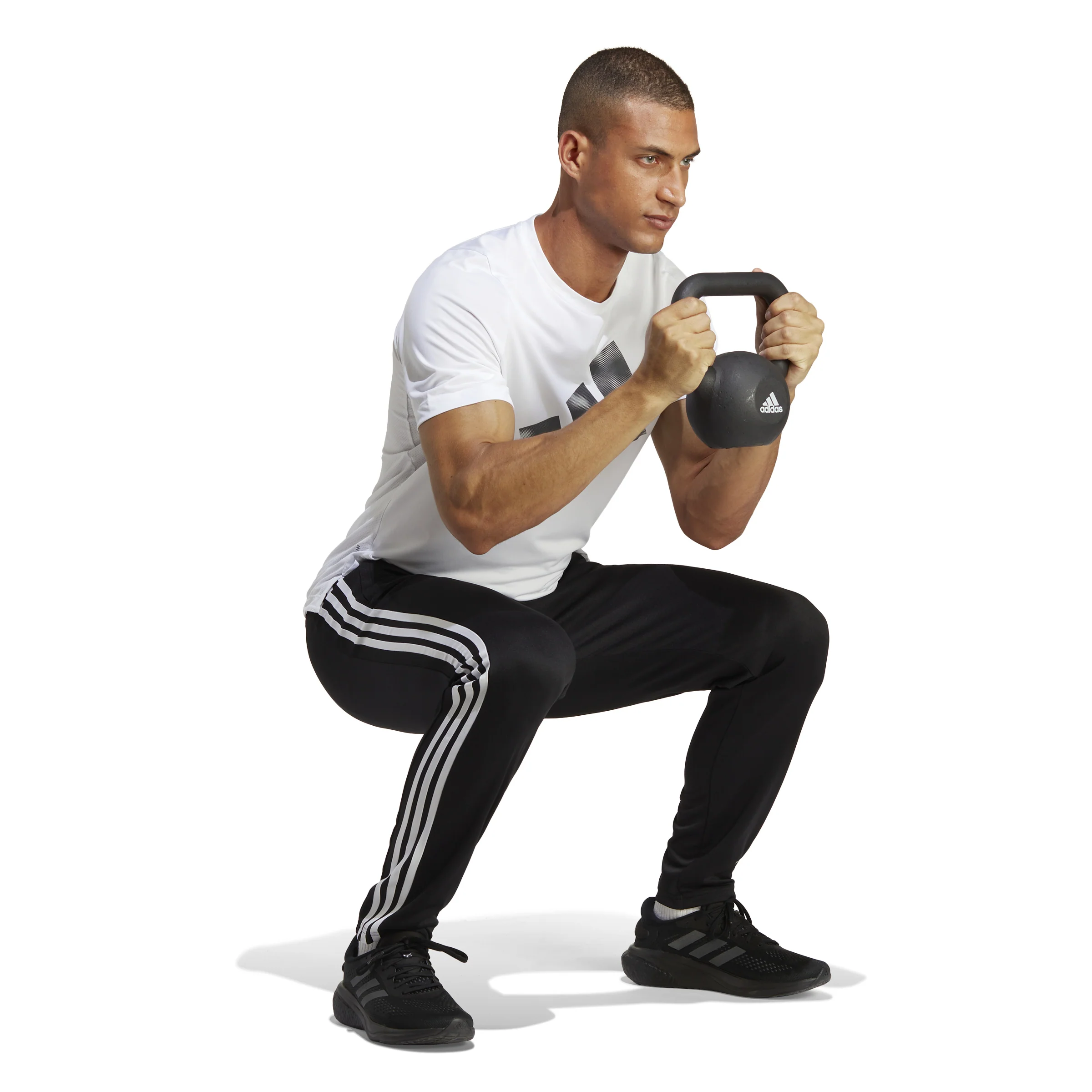 Training Essential Base 3 Pantalón De Entrenamiento Hombres-Negro,Blanco - Image 4