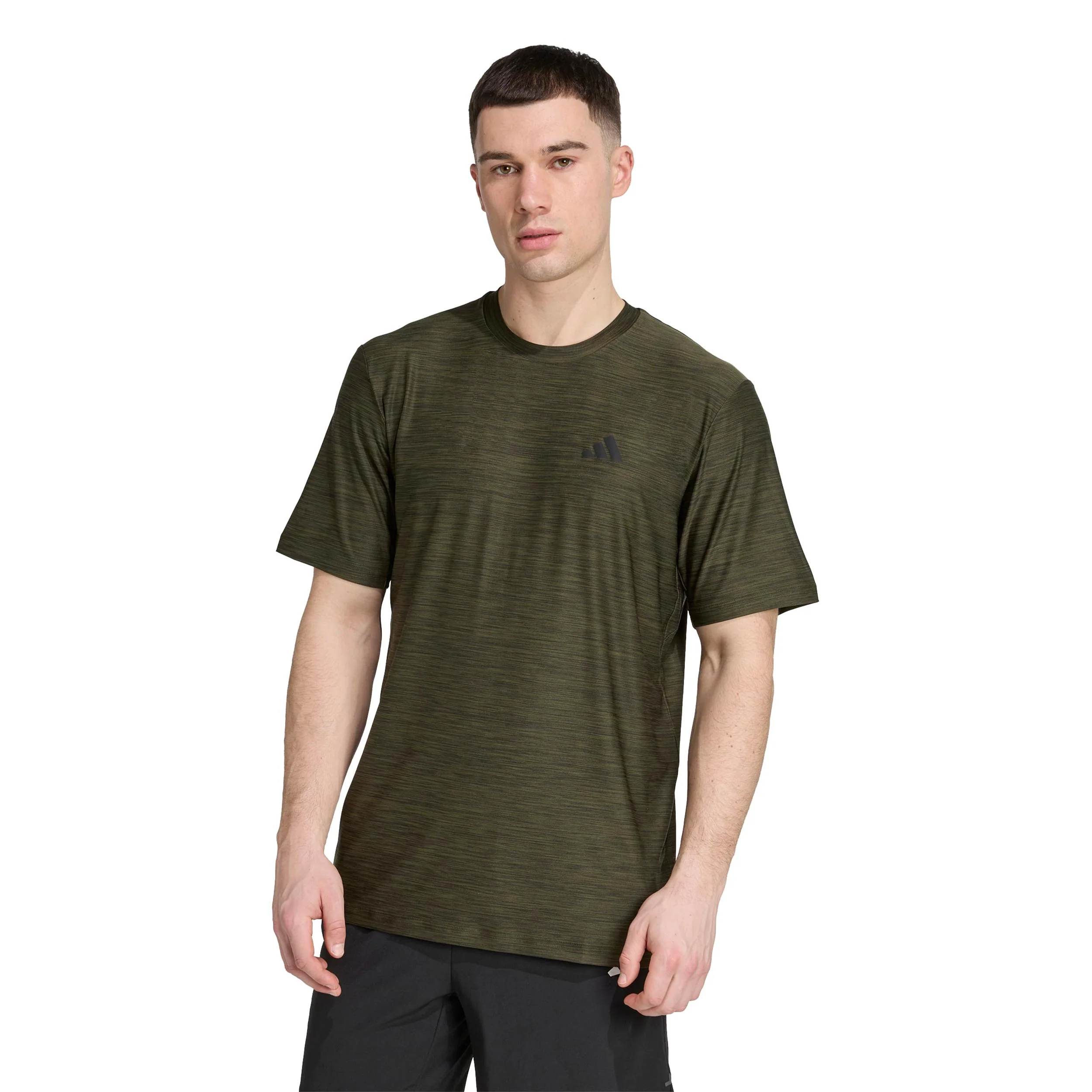 Training Essential Stretch Camiseta de manga corta Hombres-verde oscuro - Image 2