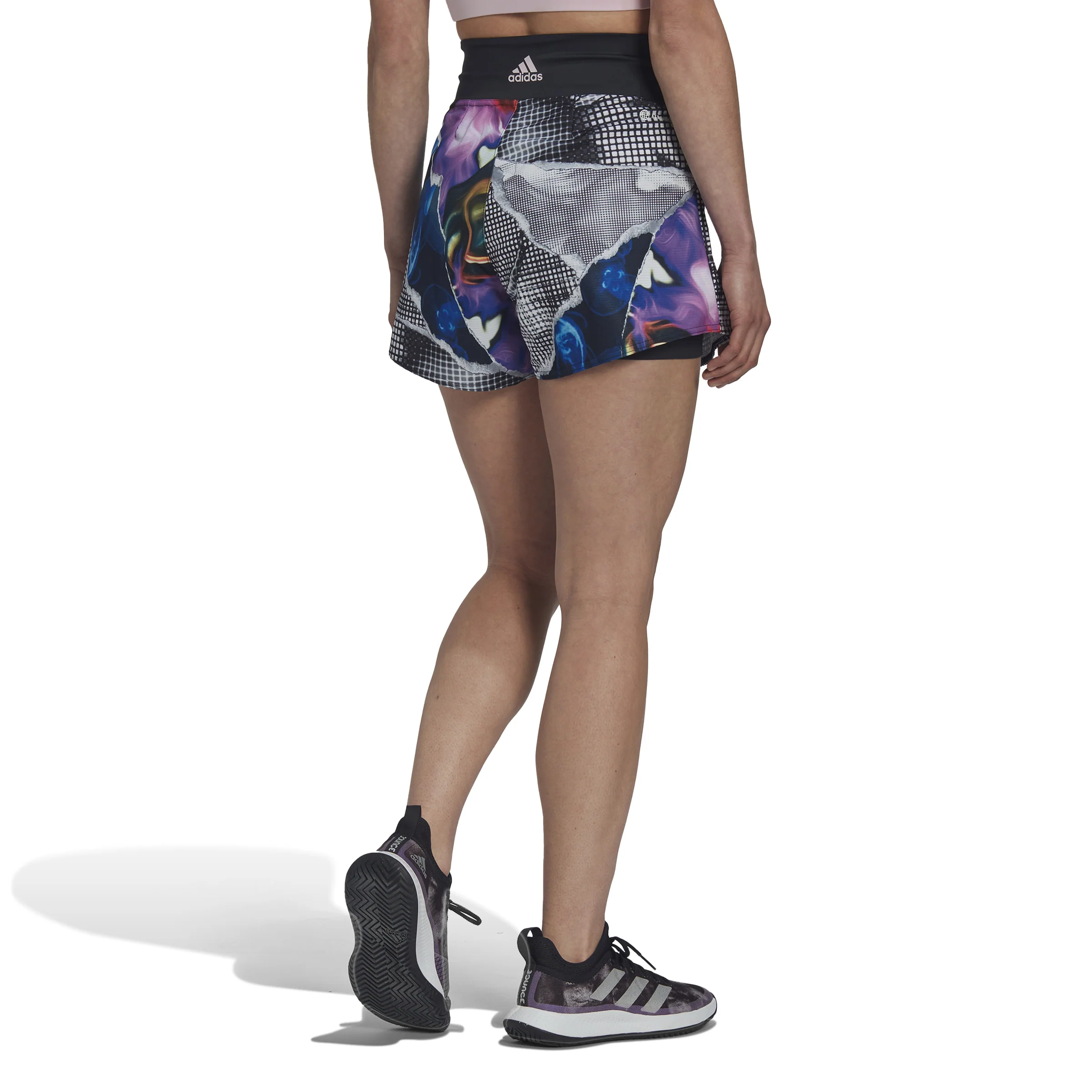US Series Printed Shorts Mujeres-Negro - Image 3