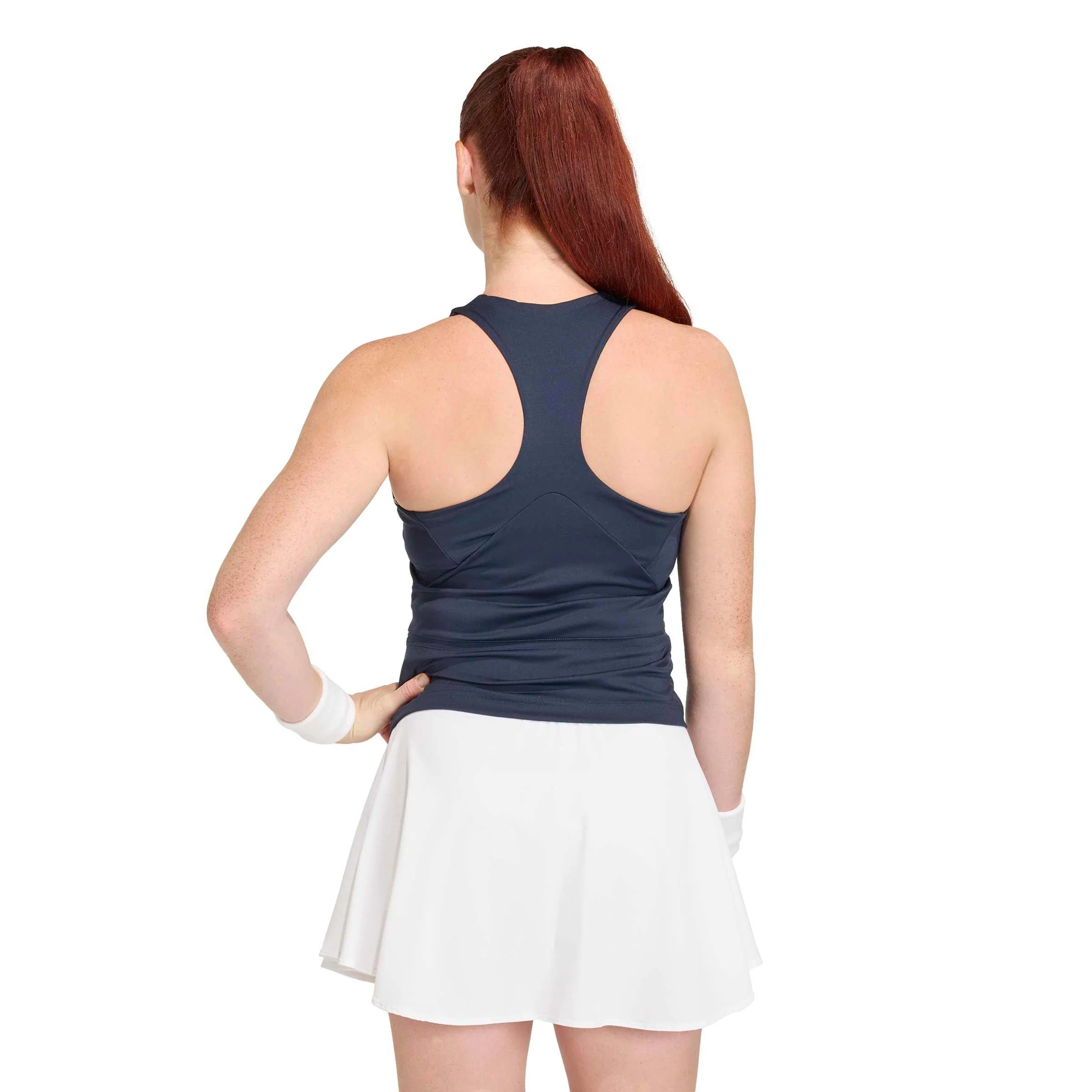 Y- Midi Camiseta de tirantes Mujeres - azul oscuro, blanco - Image 3