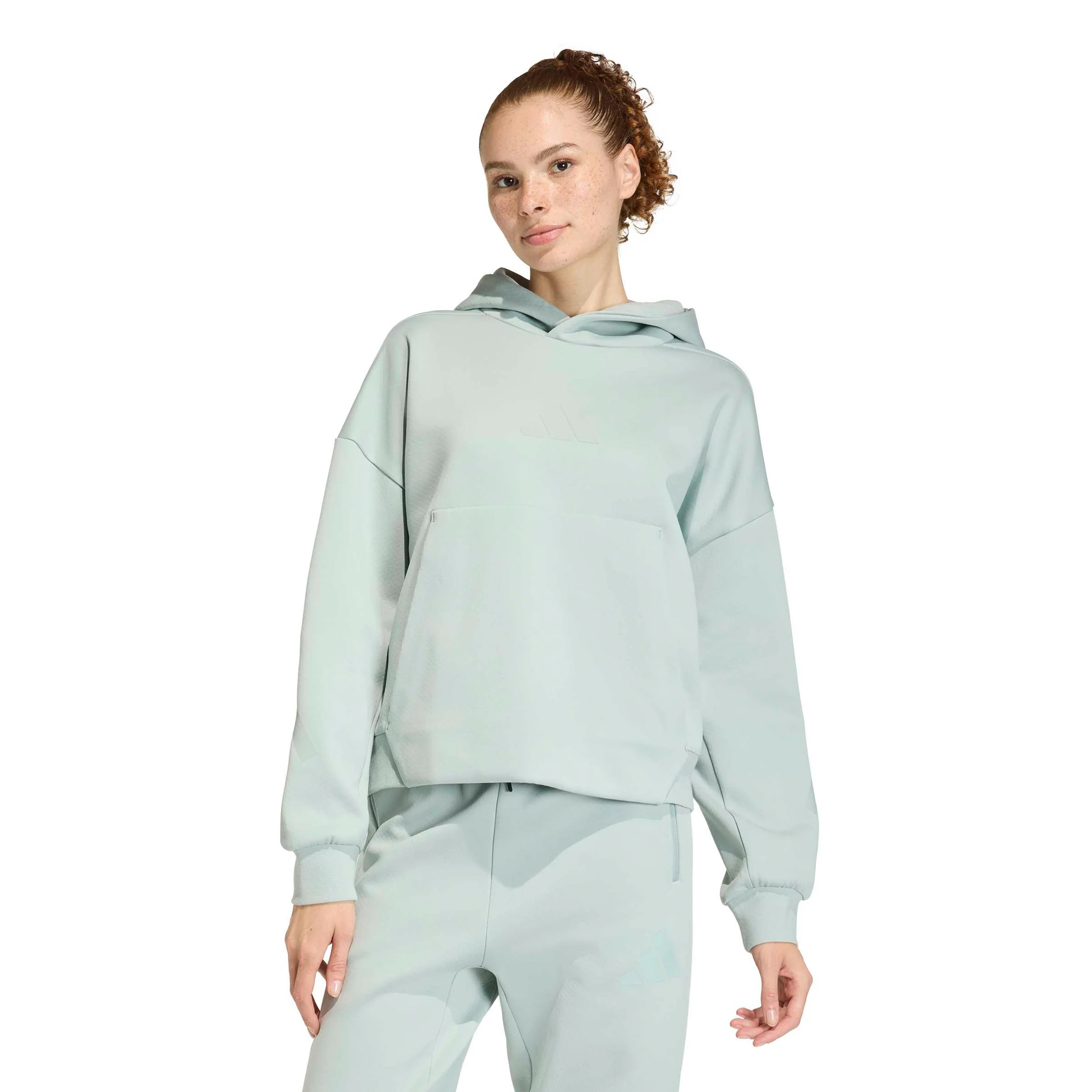 Z.N.E. Sudadera con capucha Mujeres-salvia - Image 2