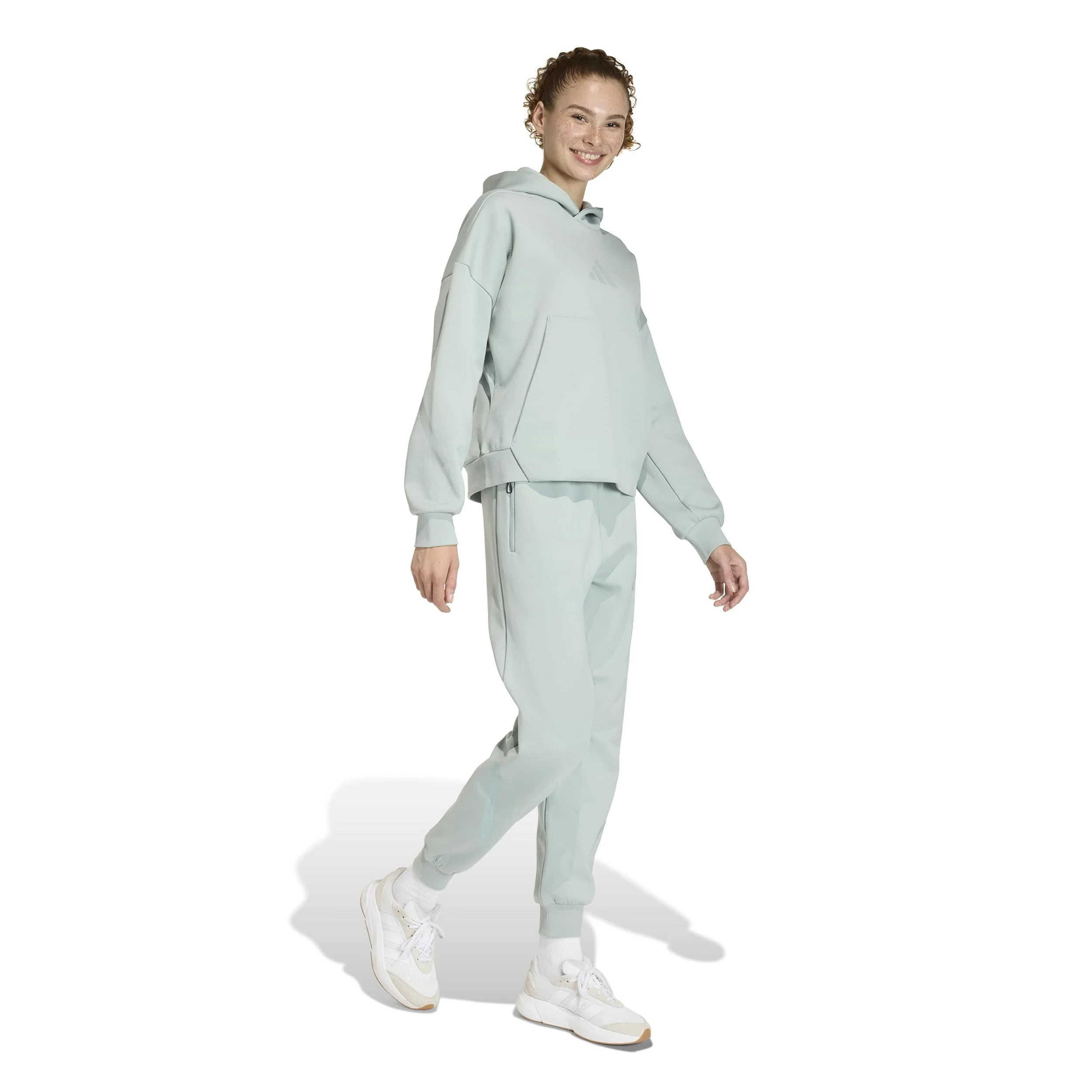 Z.N.E. Sudadera con capucha Mujeres-salvia - Image 4