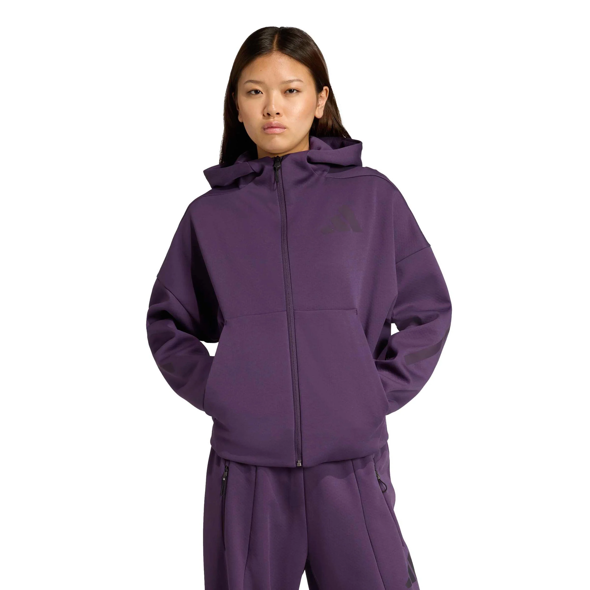 Z.N.E. Sudadera con cremallera Mujeres-lila - Image 2