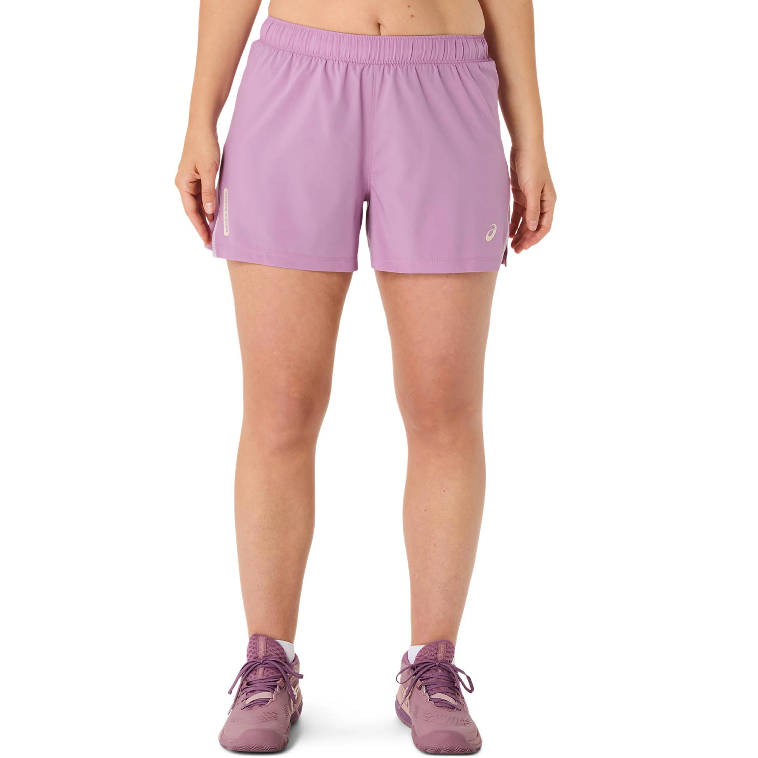 Court 2in1 Shorts Con Bolsillo Para Pelota Mujeres-Lila,Blanco - Image 5