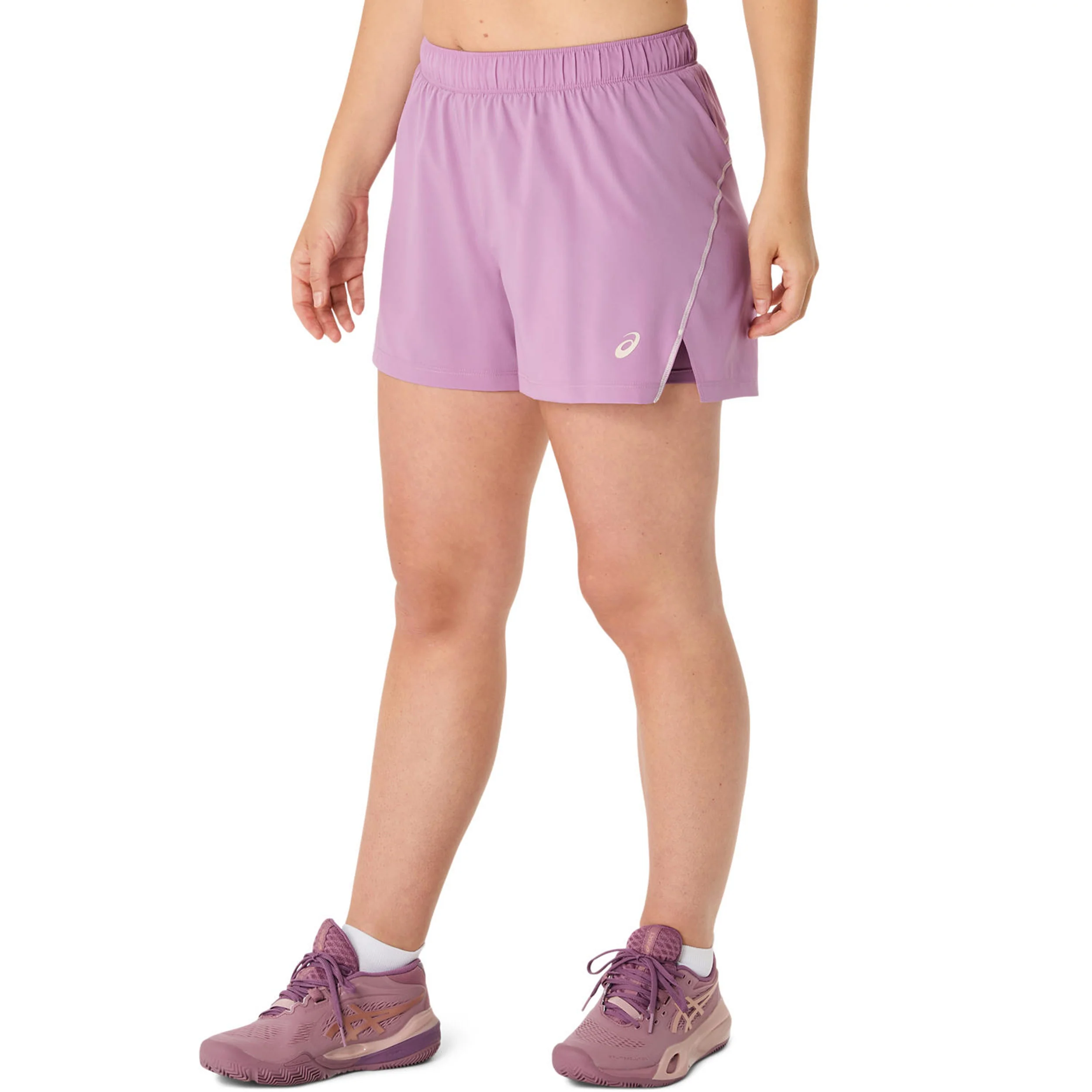 Court 2in1 Shorts Con Bolsillo Para Pelota Mujeres-Lila,Blanco - Image 7