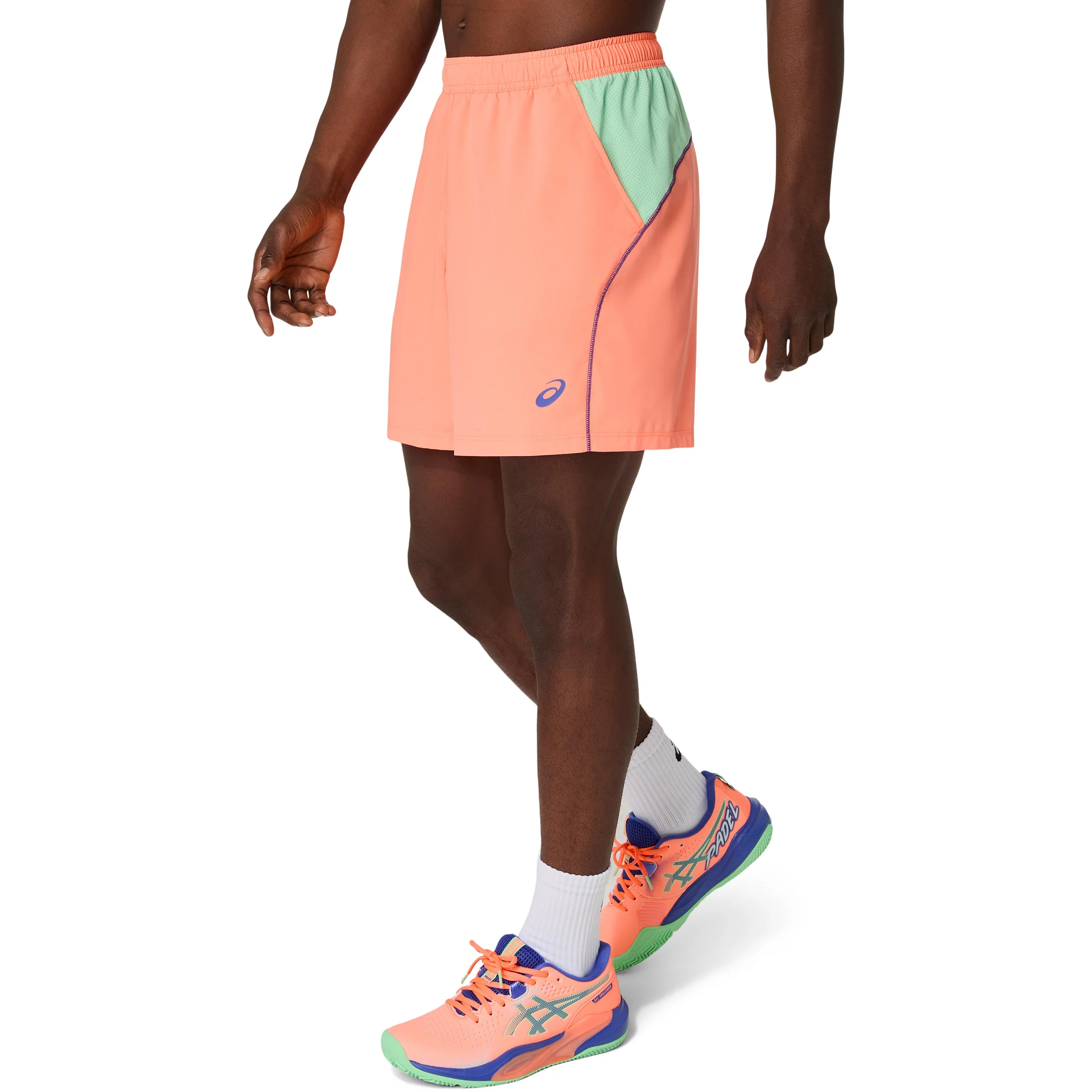 Court 7in Shorts Hombres-Coral - Image 3