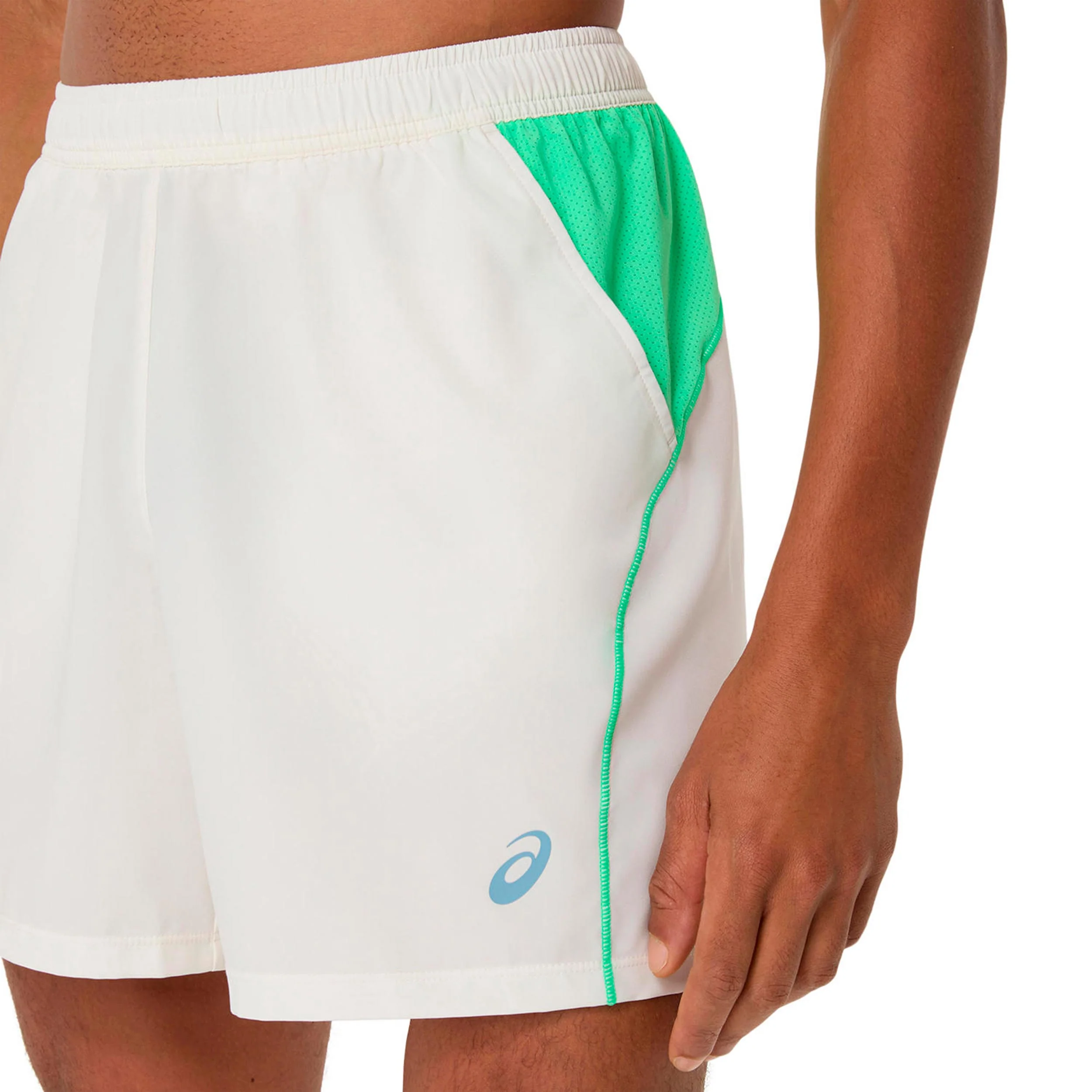 Court 7in Shorts Hombres - crema, verde - Image 2