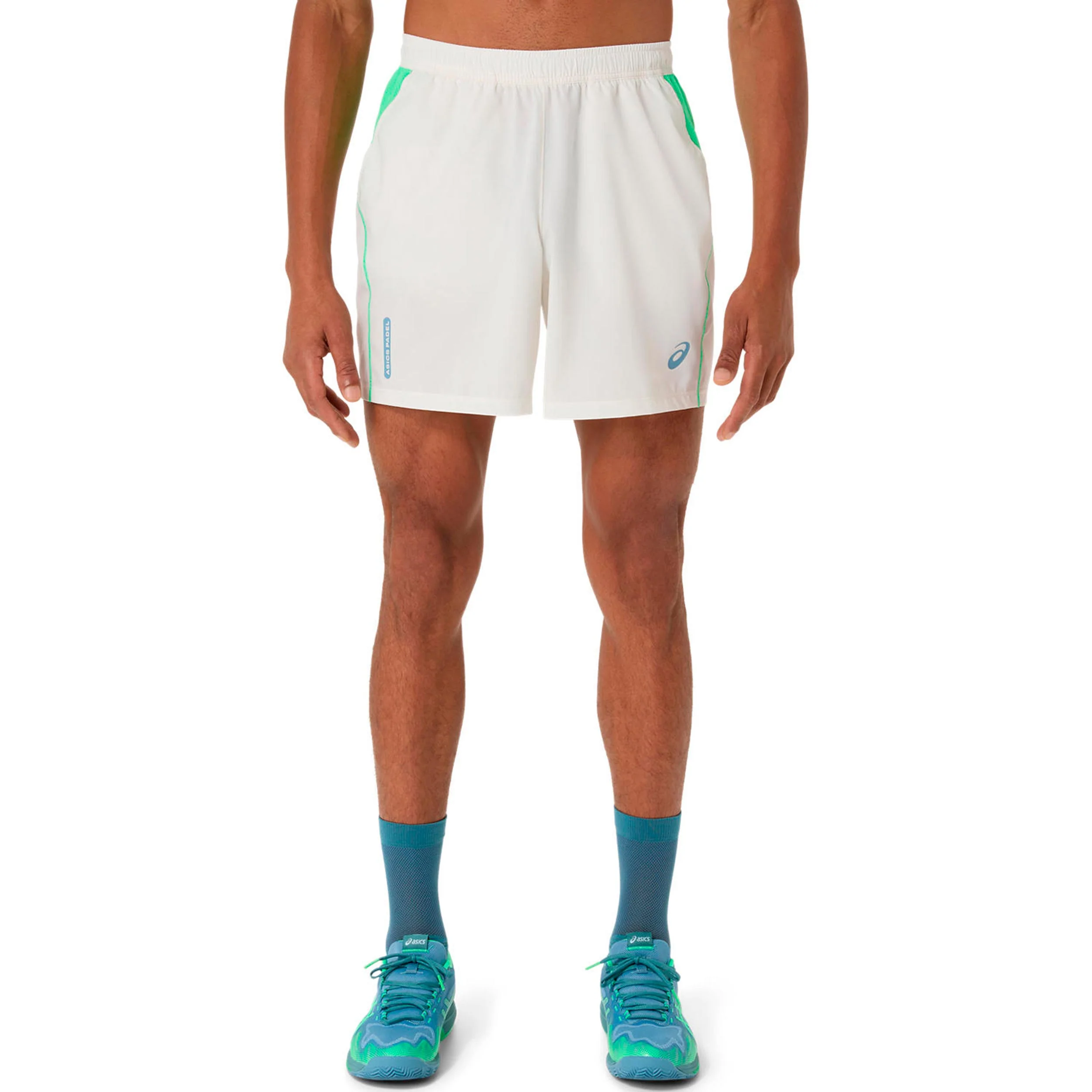 Court 7in Shorts Hombres - crema, verde - Image 7