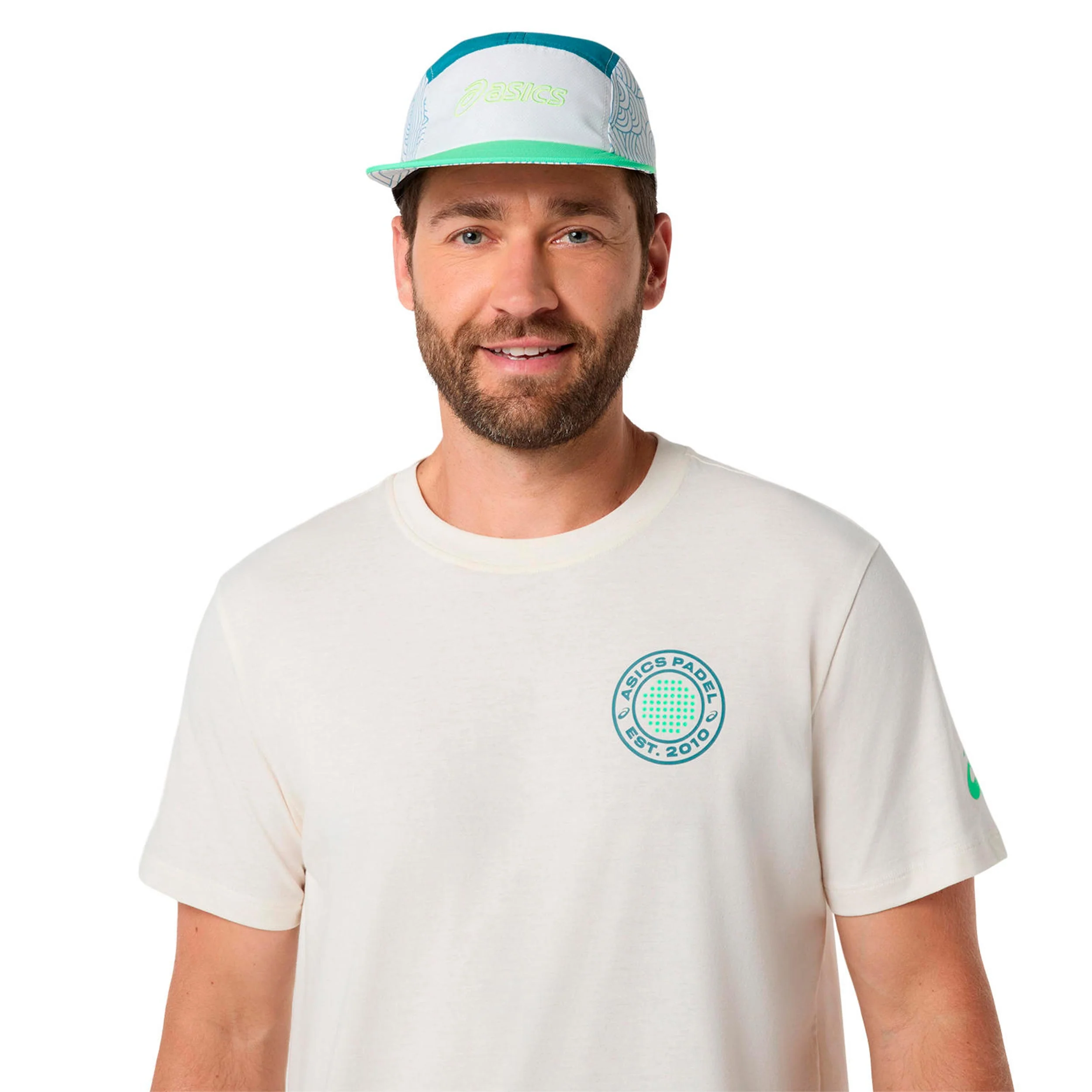 Court Graphic Camiseta de manga corta Hombres - crema, verde - Image 6