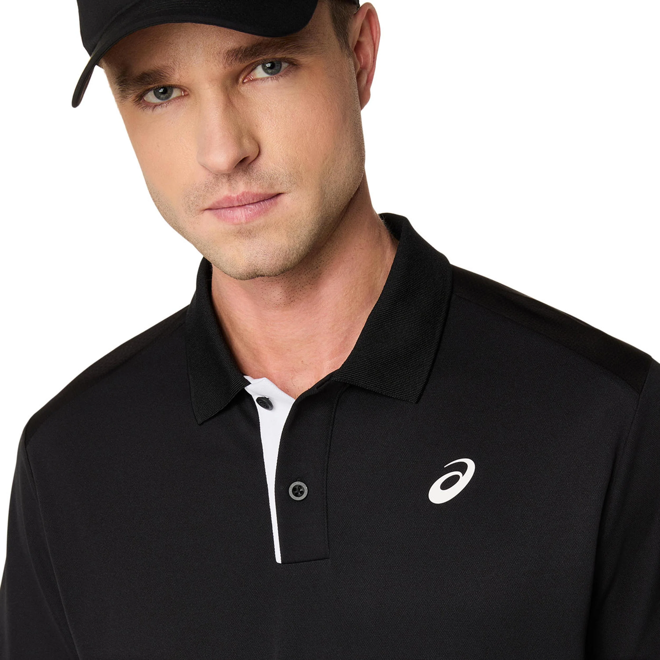 Court Polo Hombres-negro - Image 4