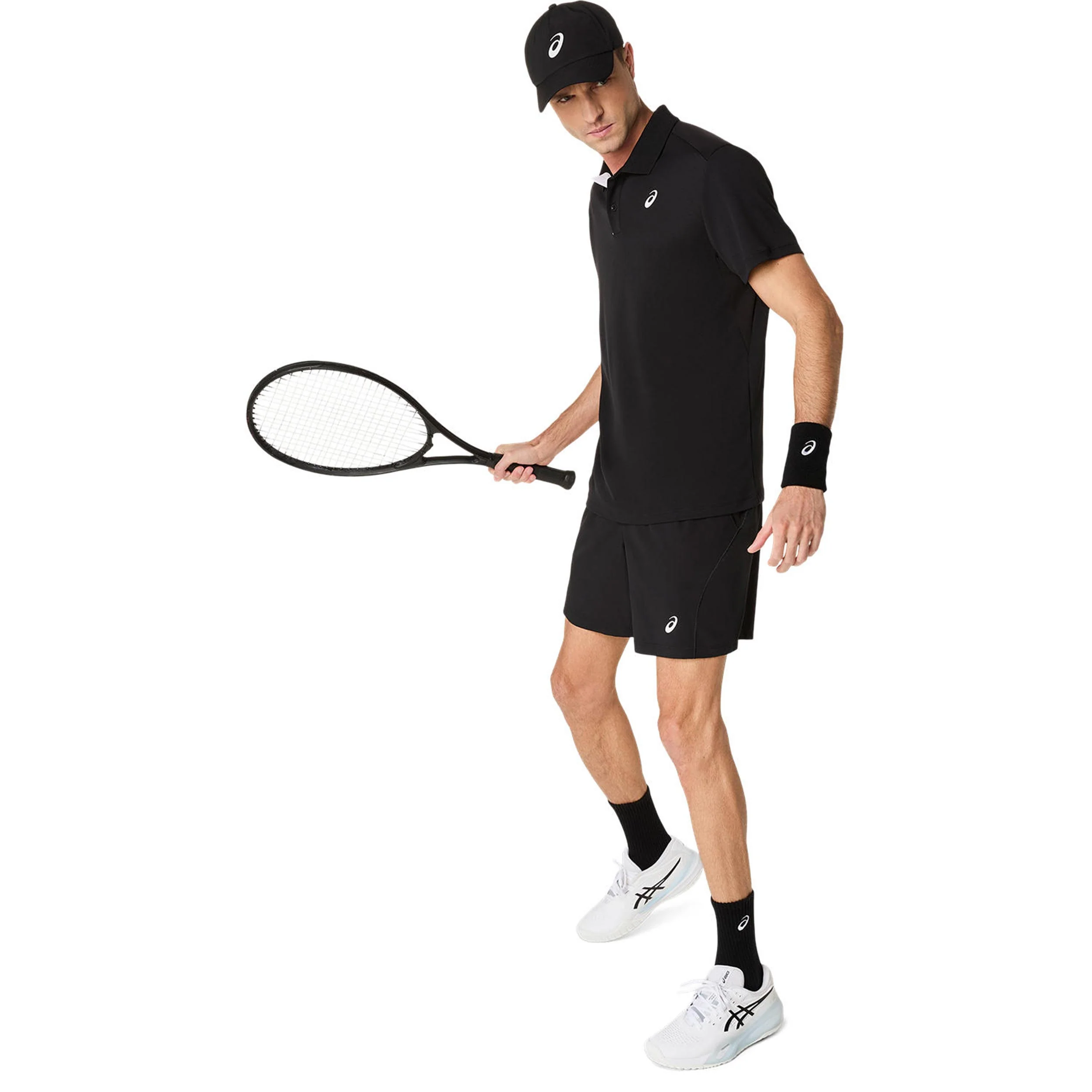 Court Polo Hombres-negro - Image 6