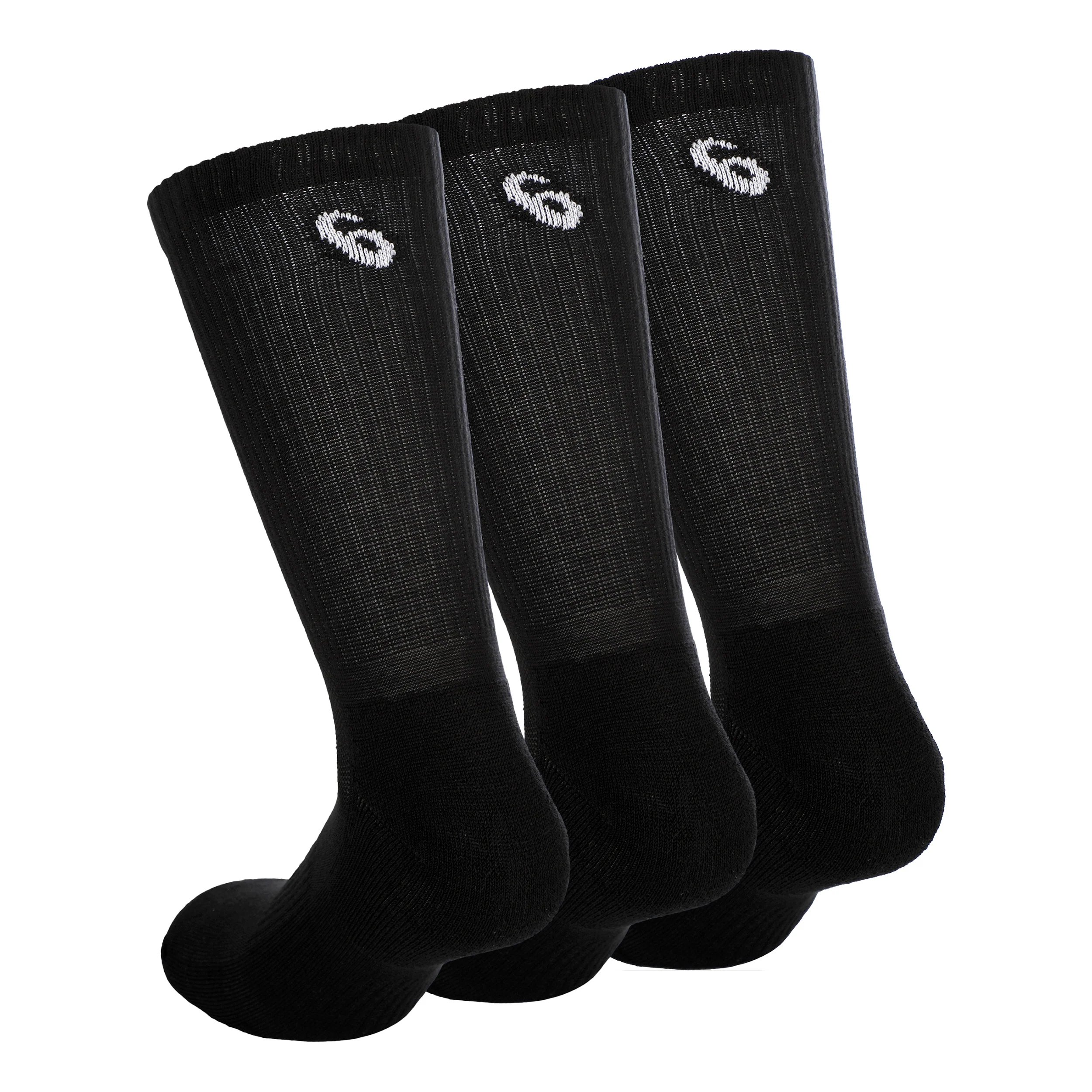 Crew Calcetines Deporte Pack De 3-Negro,Blanco - Image 2