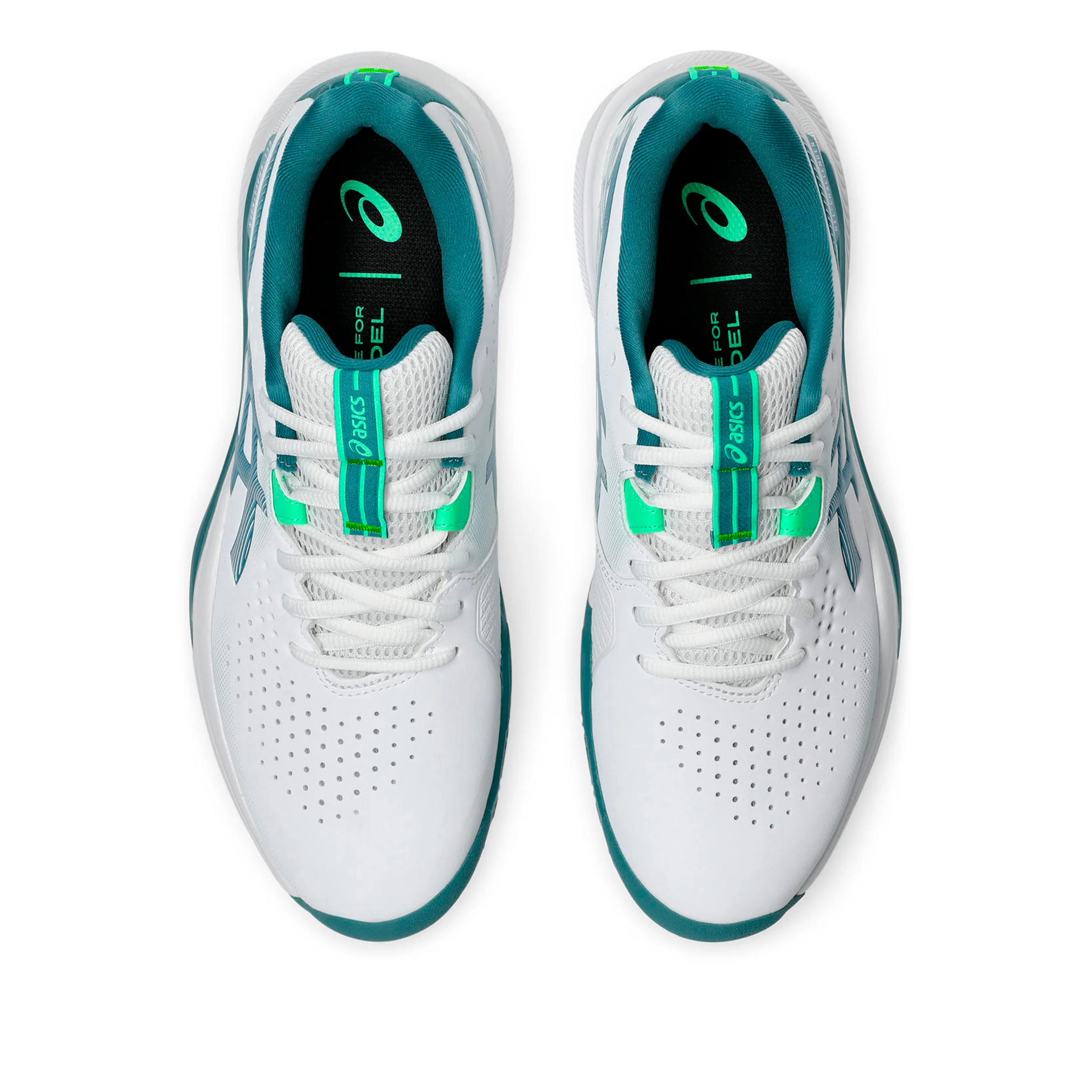 Gel-Challenger 15 Zapatilla de pádel Hombres - blanco, color petróleo - Image 3
