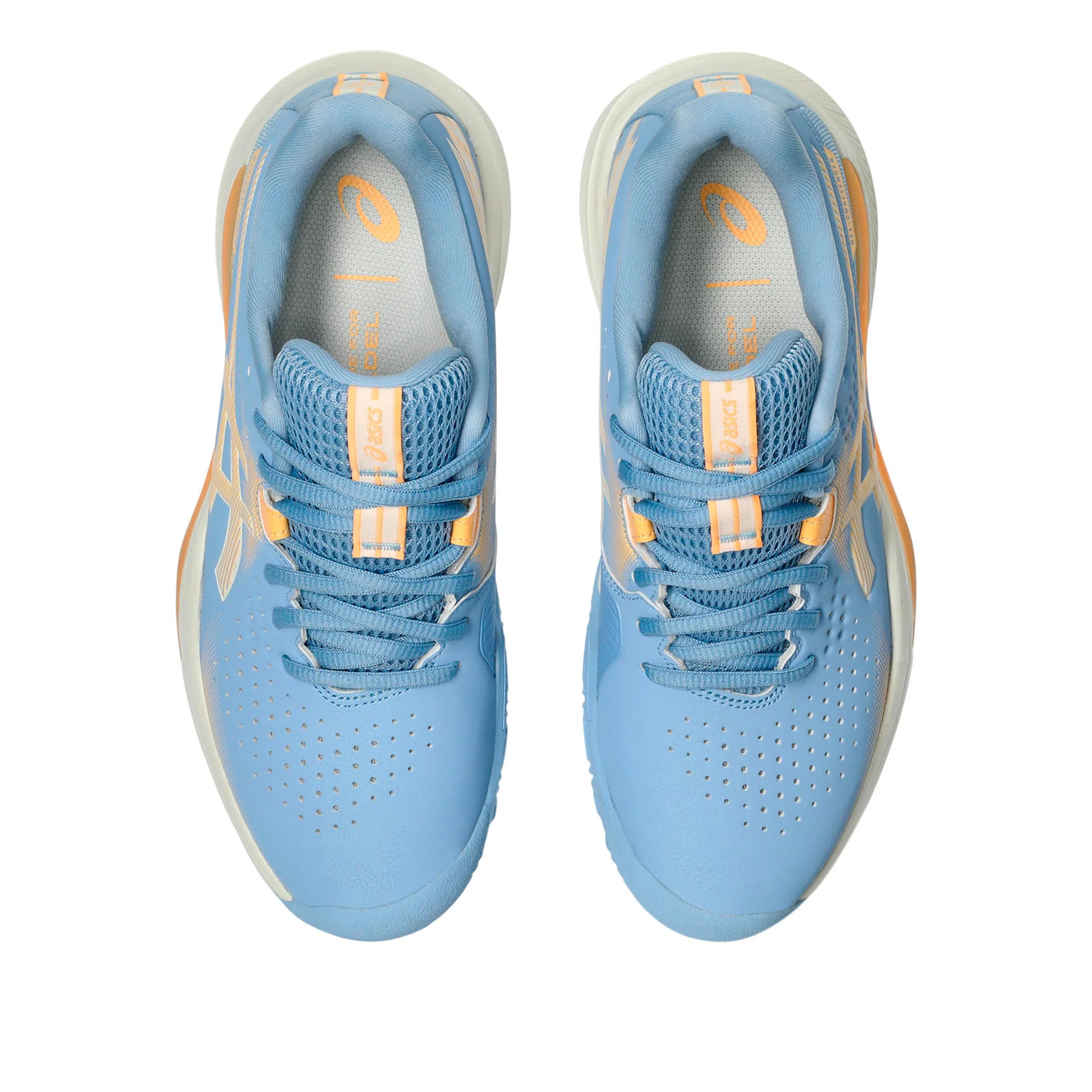 Gel-Challenger 15 Zapatilla de pádel Mujeres - azul claro, albaricoque - Image 3