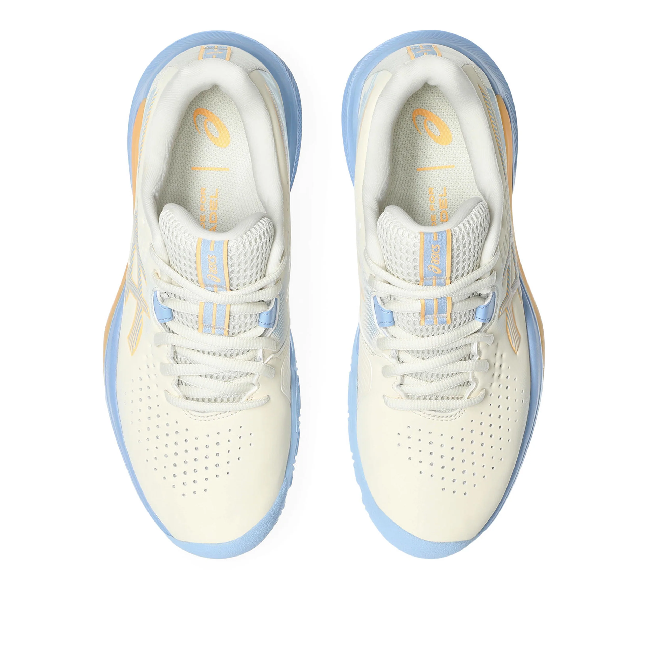Gel-Challenger 15 Zapatilla de pádel Mujeres - crema, azul-gris - Image 3
