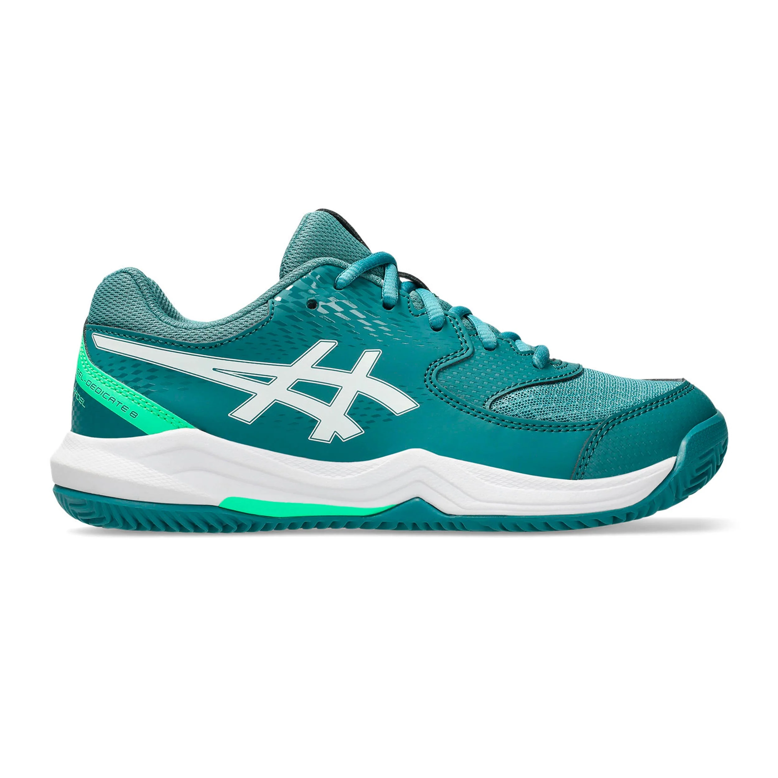 GEL-DEDICATE 8 PADEL GS Zapatilla de pádel Niños-color petróleo, blanco
