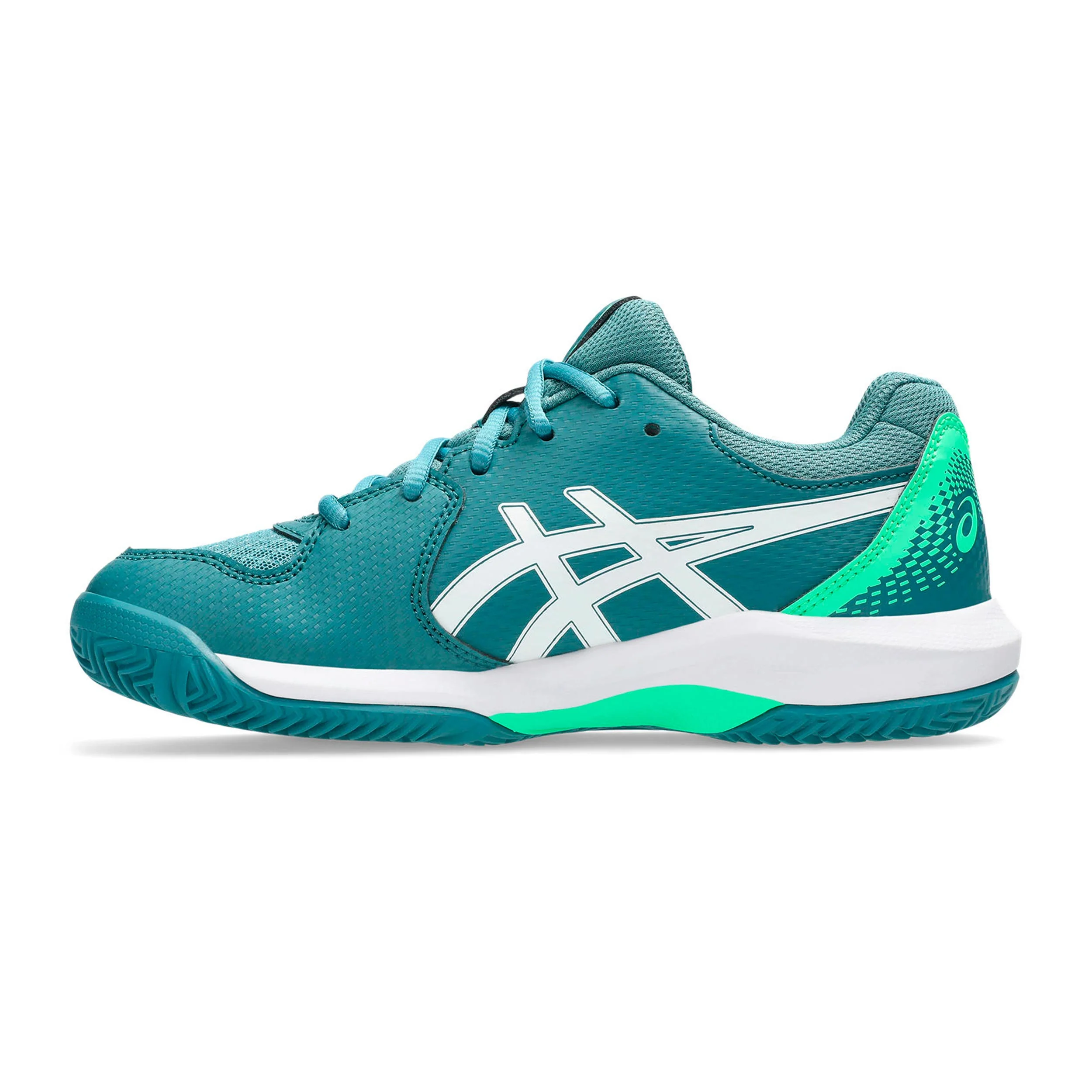 GEL-DEDICATE 8 PADEL GS Zapatilla de pádel Niños-color petróleo, blanco - Image 2