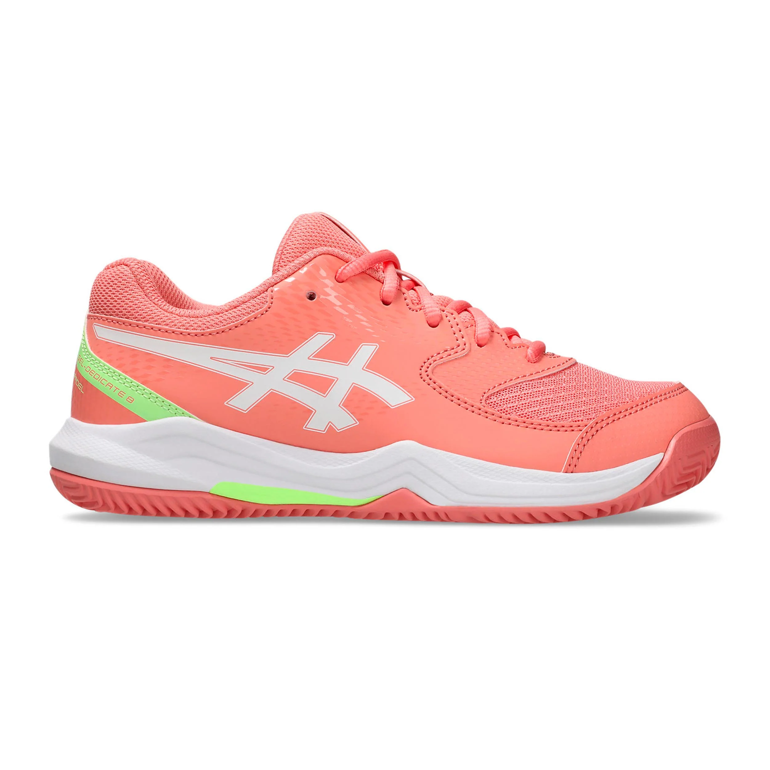 GEL-DEDICATE 8 PADEL GS Zapatilla de pádel Niños-coral, blanco