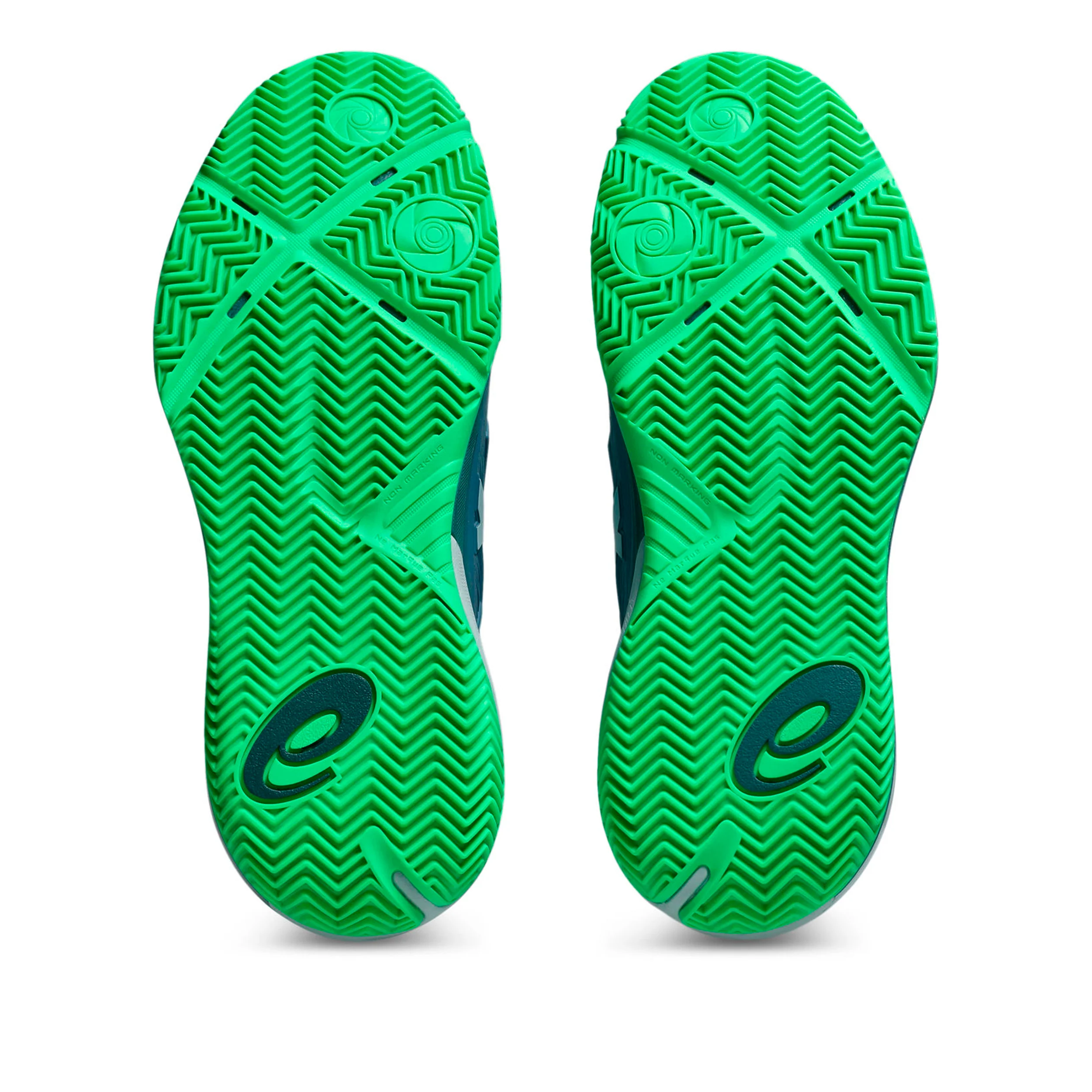 Gel-Resolution X Zapatilla de pádel Hombres - azul-gris, verde neón - Image 4