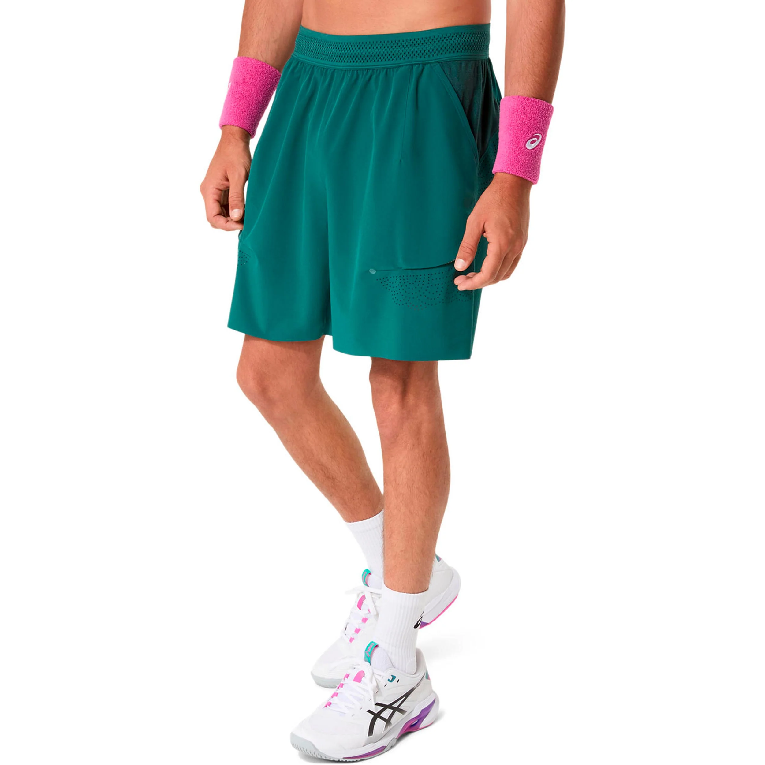 Match Laser Cut 7In  Shorts Hombres-color petróleo - Image 3