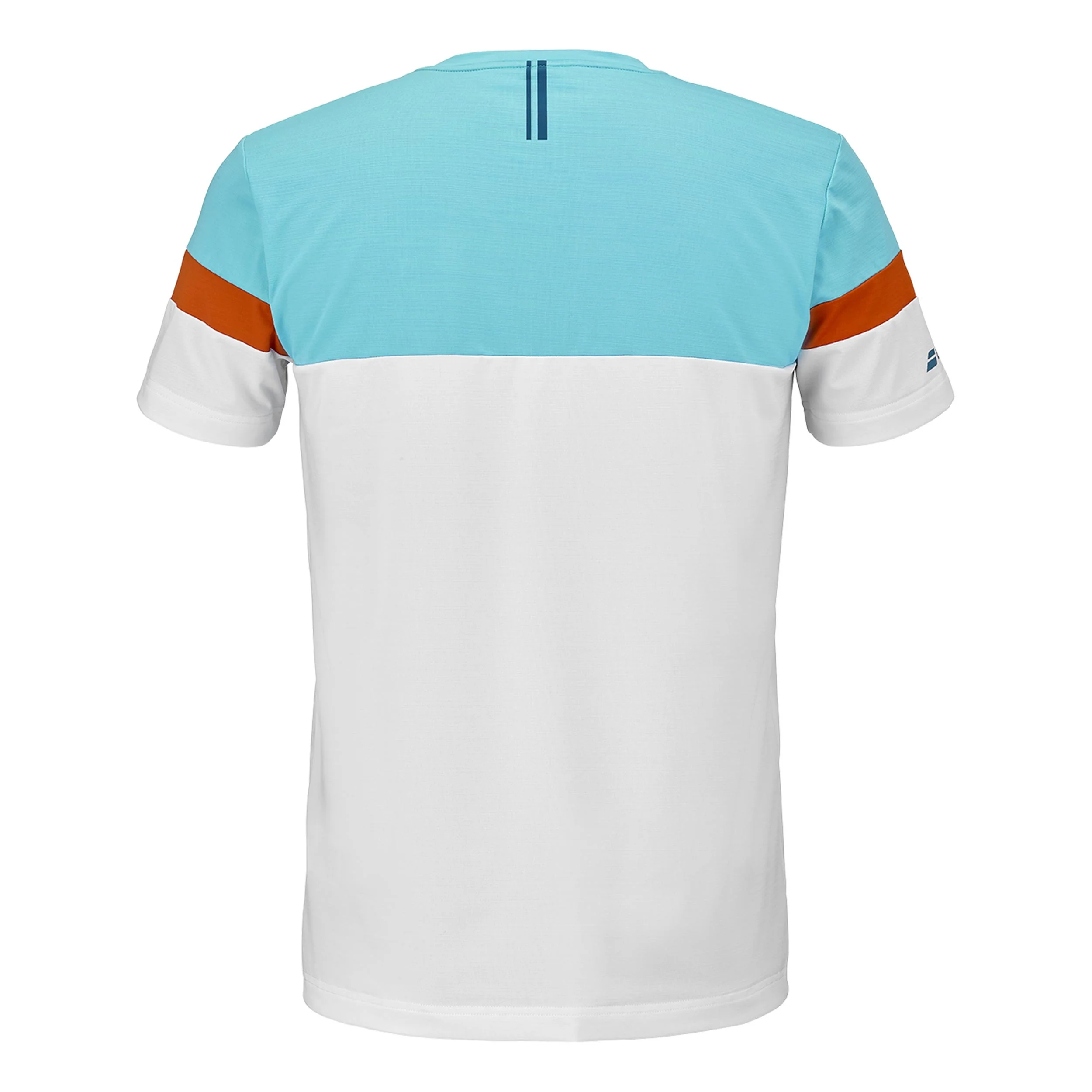 Crew Neck Camiseta de manga corta Hombres - blanco, naranja - Image 3
