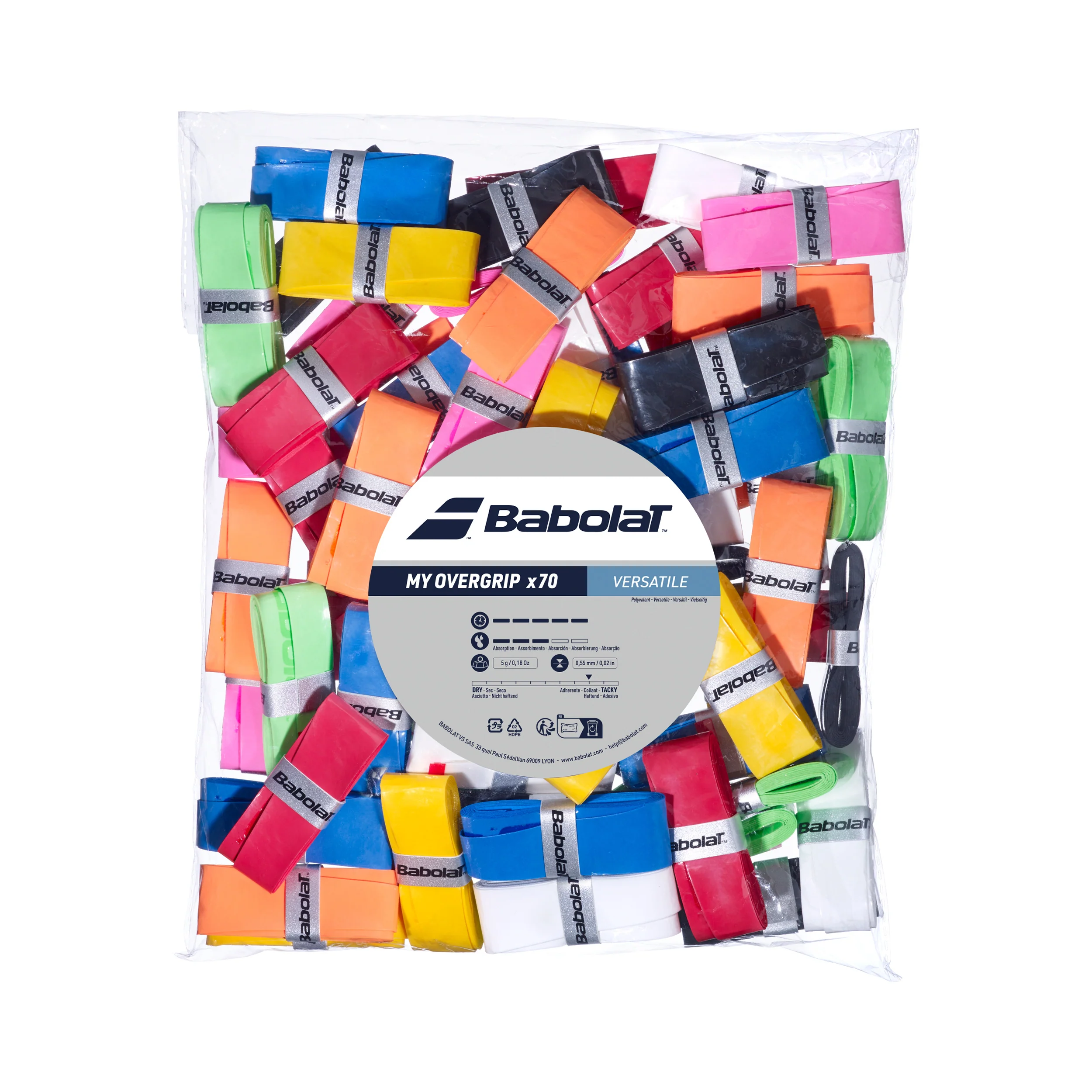 My Overgrip Refill Pack De 70-Multicolor