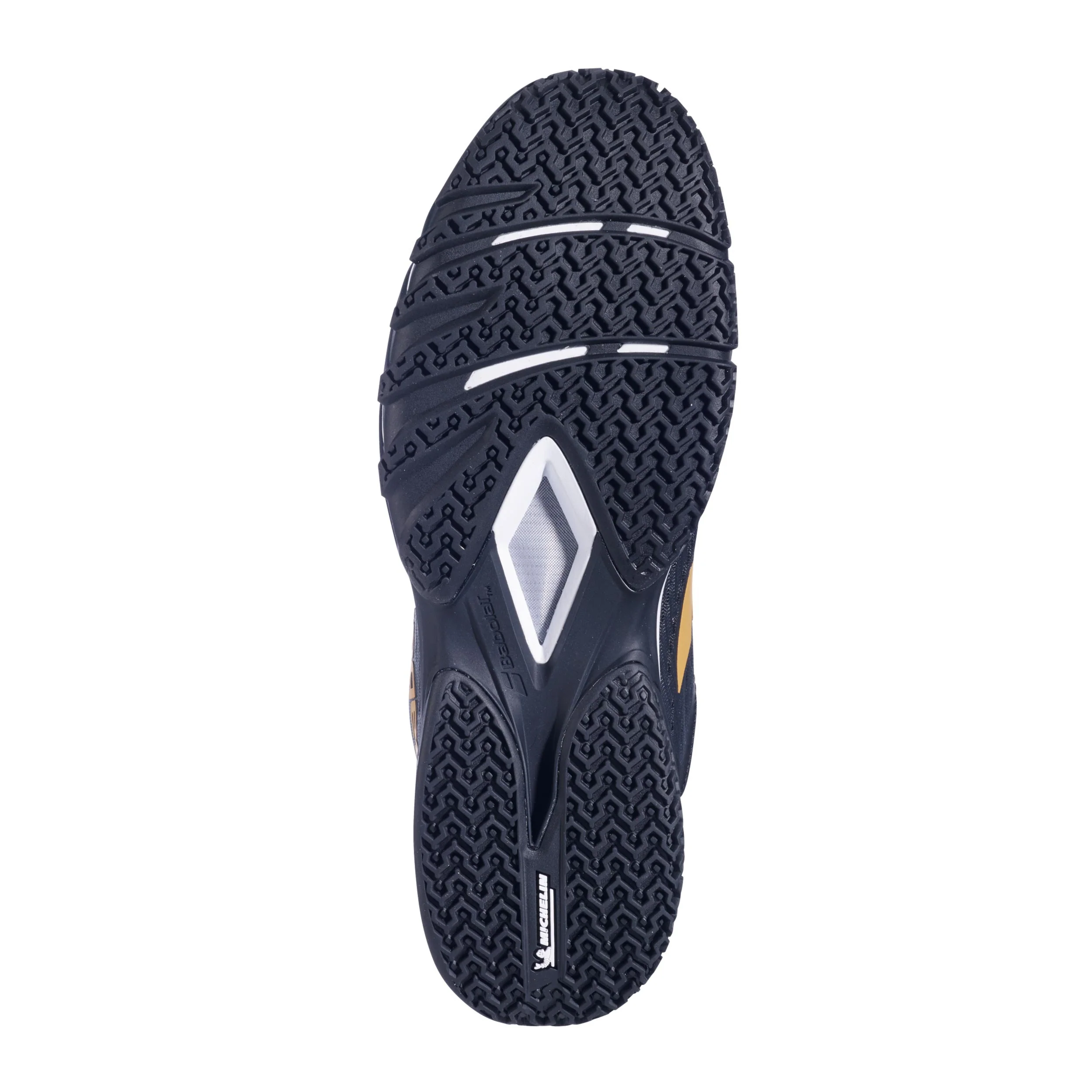 Premura 3 PADL Zapatilla de pádel Hombres-negro, dorado - Image 4