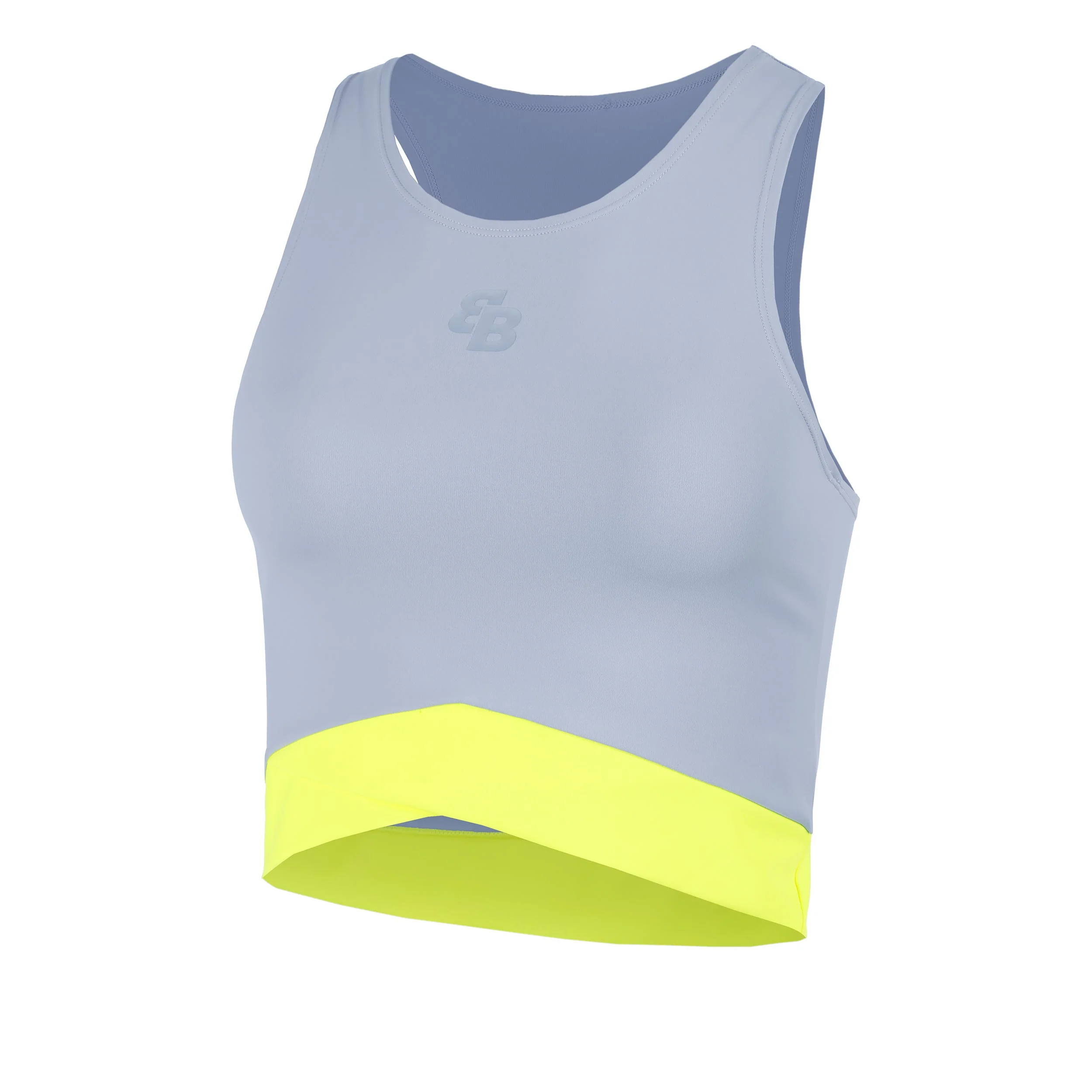 Bora Camiseta De Tirantes Mujeres-Gris,Amarillo Neón