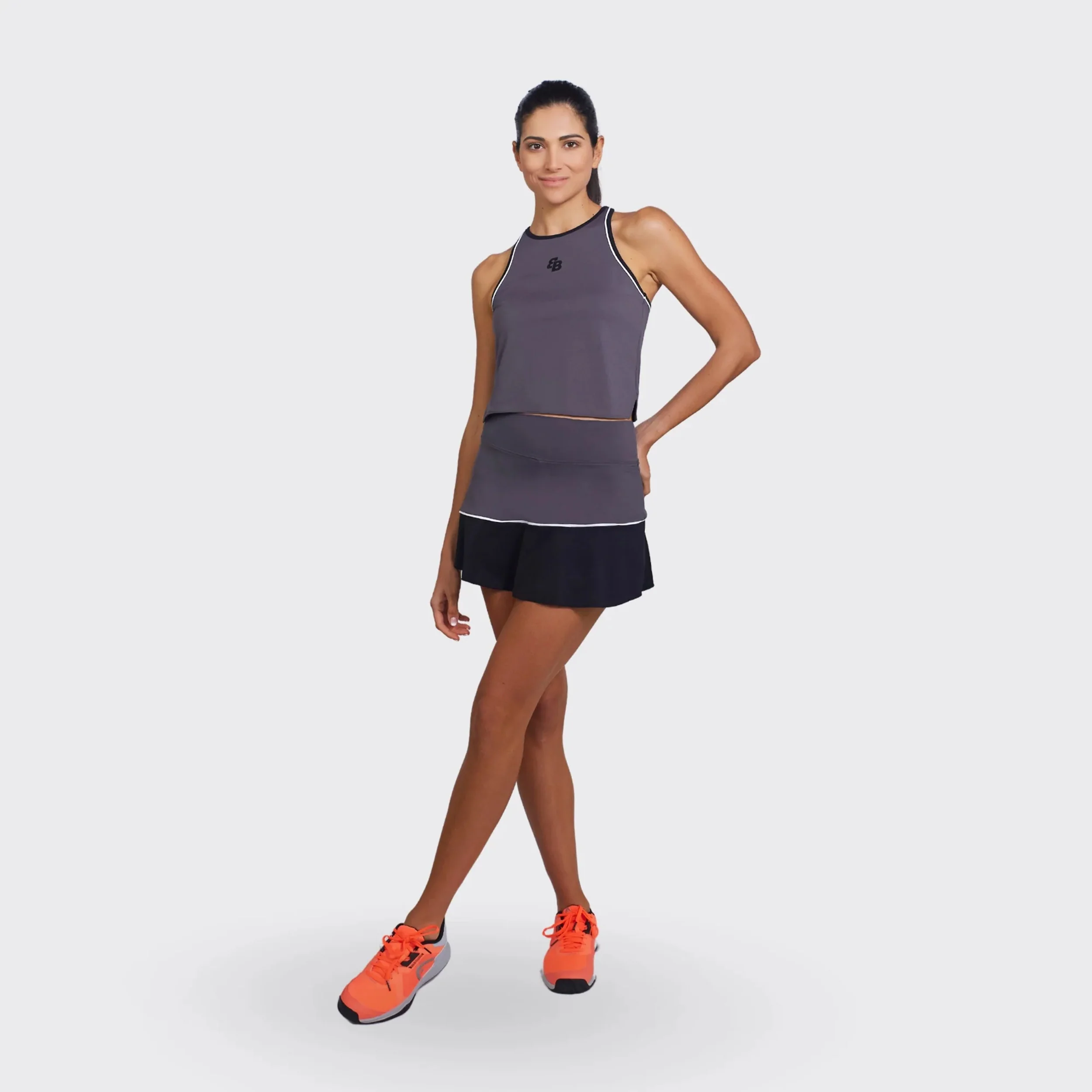 Selene Camiseta de tirantes Mujeres-gris oscuro - Image 4