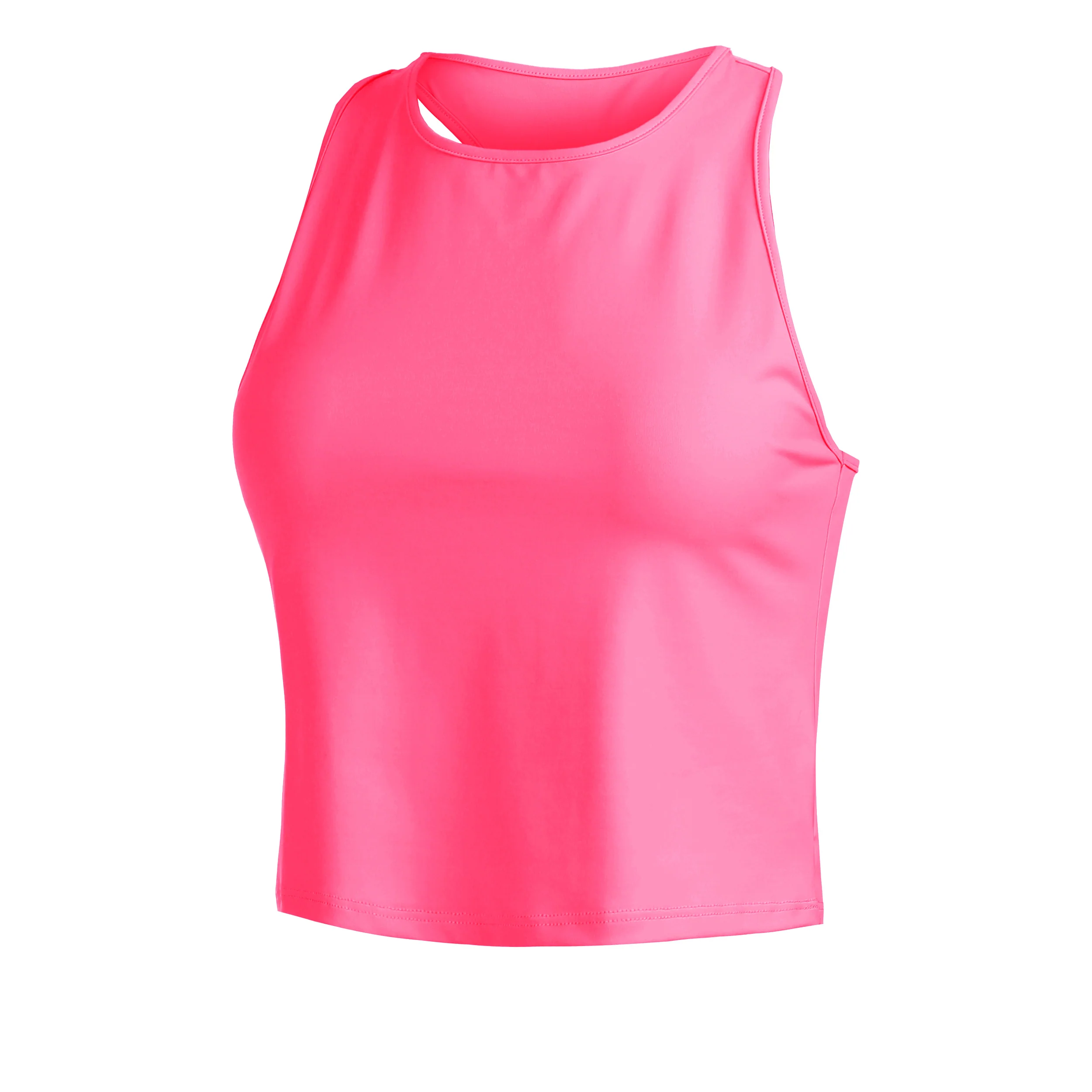 Short Basic Camiseta De Tirantes Mujeres-Rosa