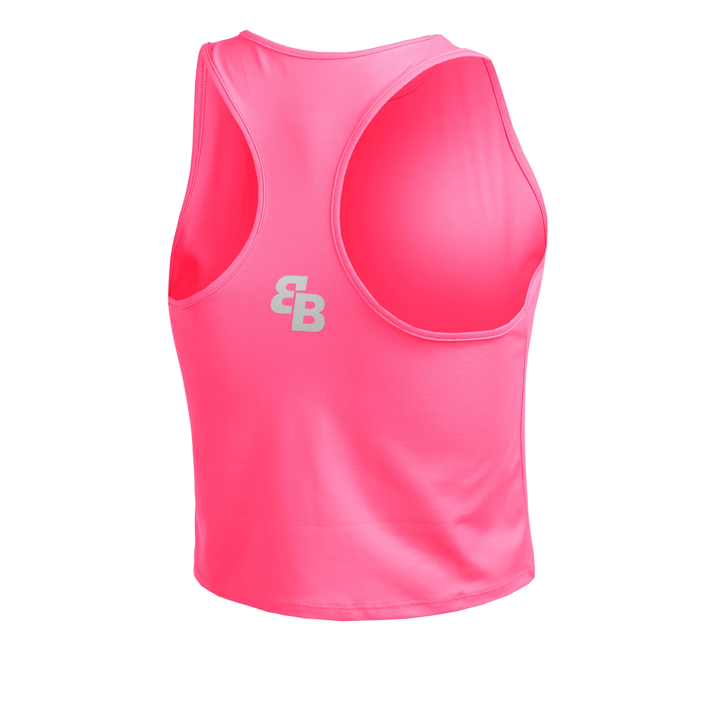 Short Basic Camiseta De Tirantes Mujeres-Rosa - Image 2