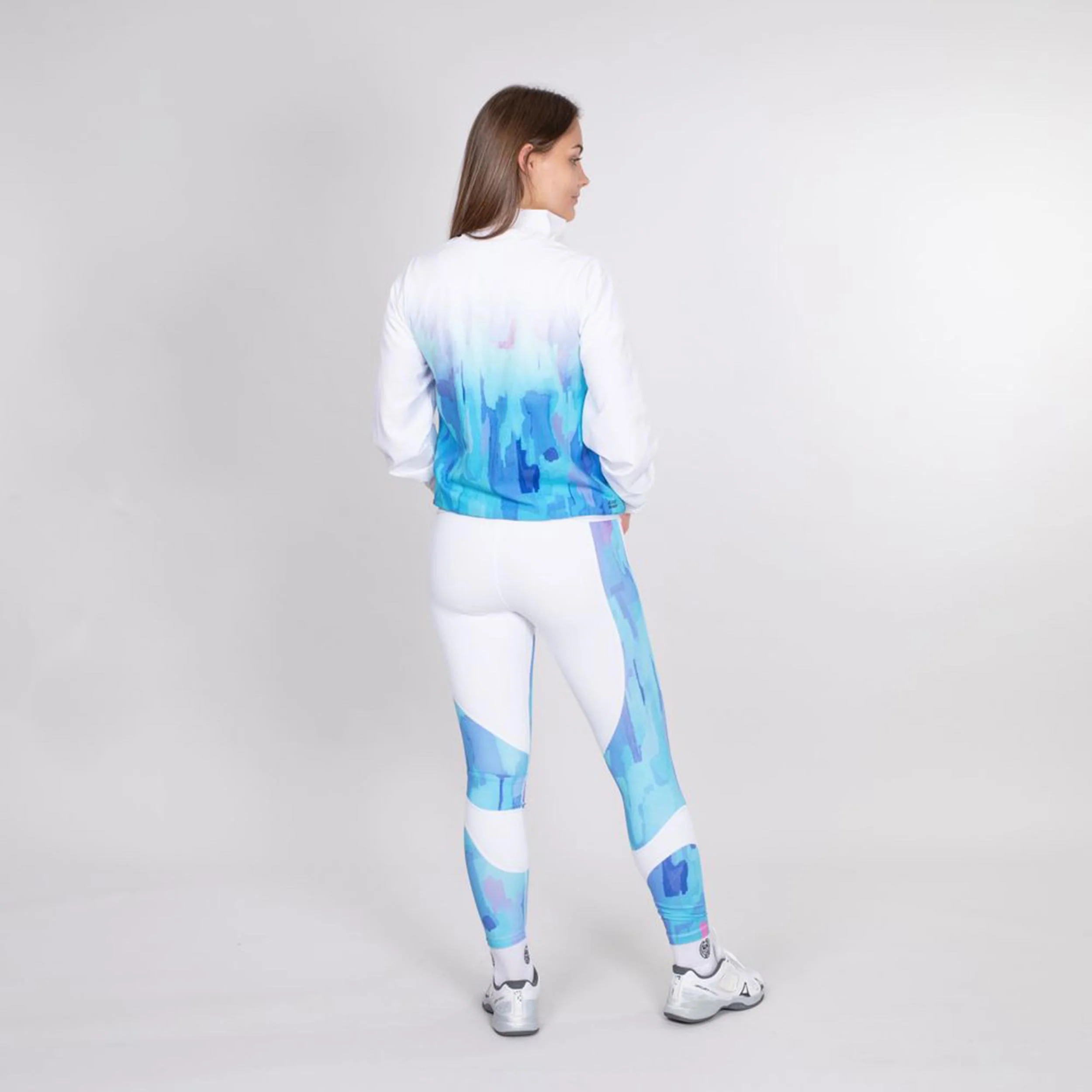 Abiba Tech Mesh Malla Mujeres-Blanco,Azul Claro - Image 4