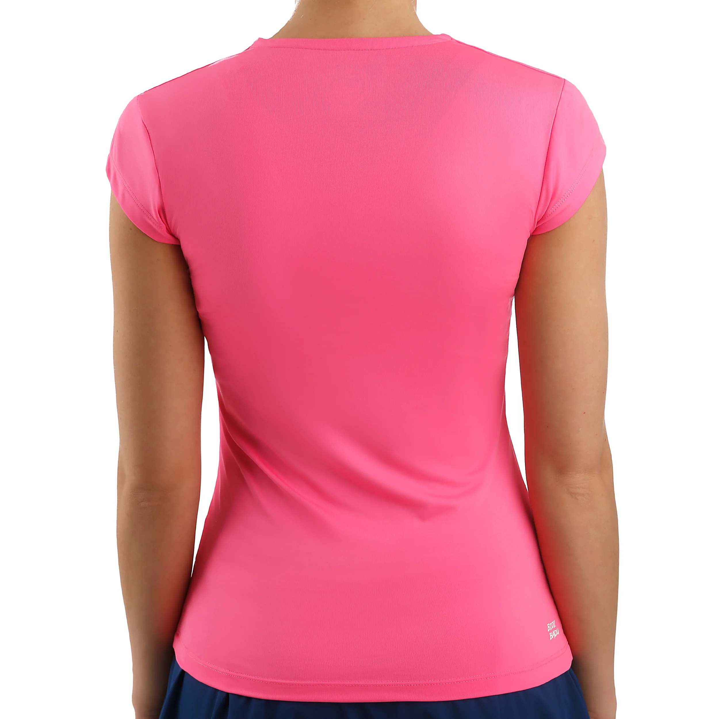 Bella 2.0 Tech V-Neck Camiseta De Manga Corta Mujeres-Rosa,Blanco - Image 6