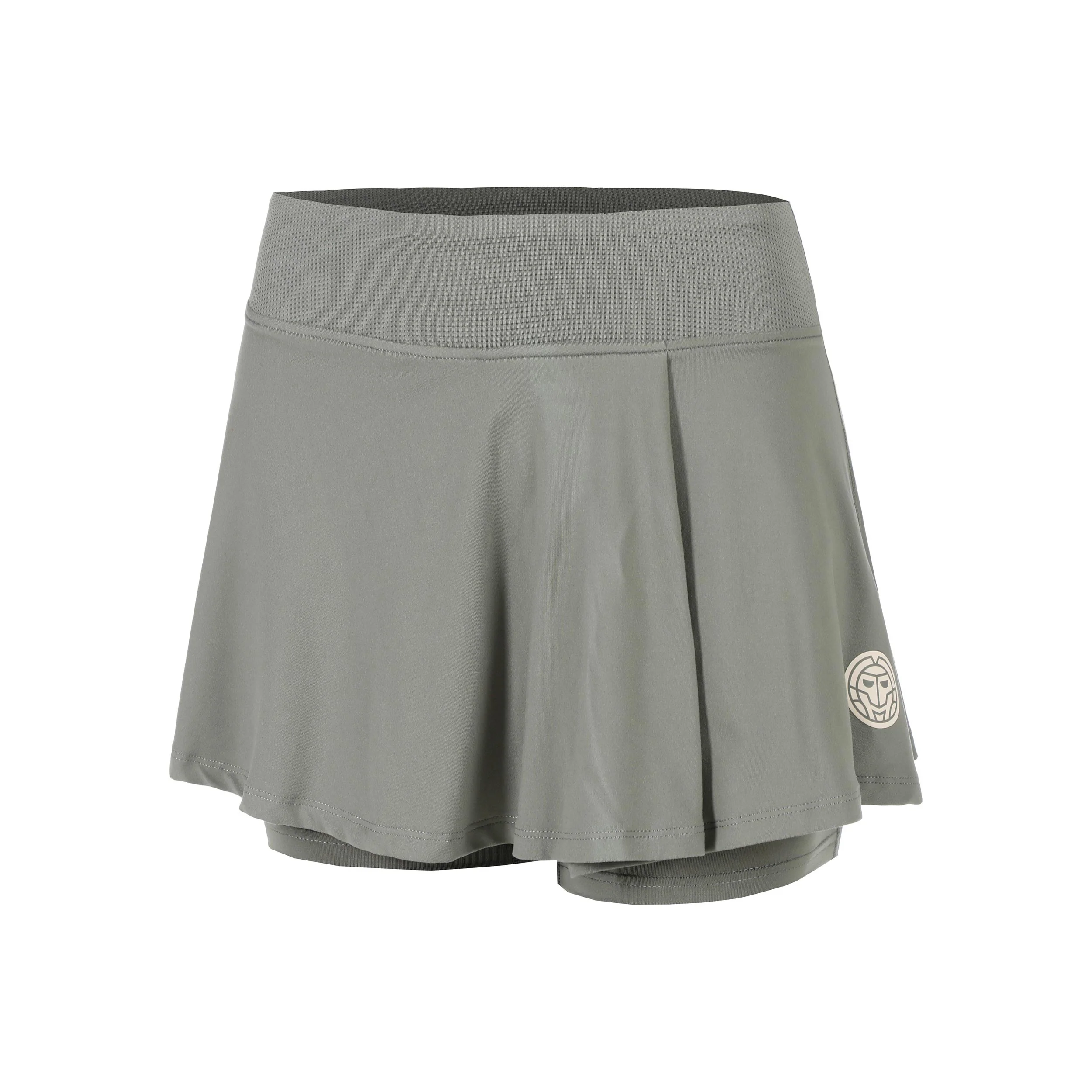 Bubble Wavy Falda Mujeres-Gris