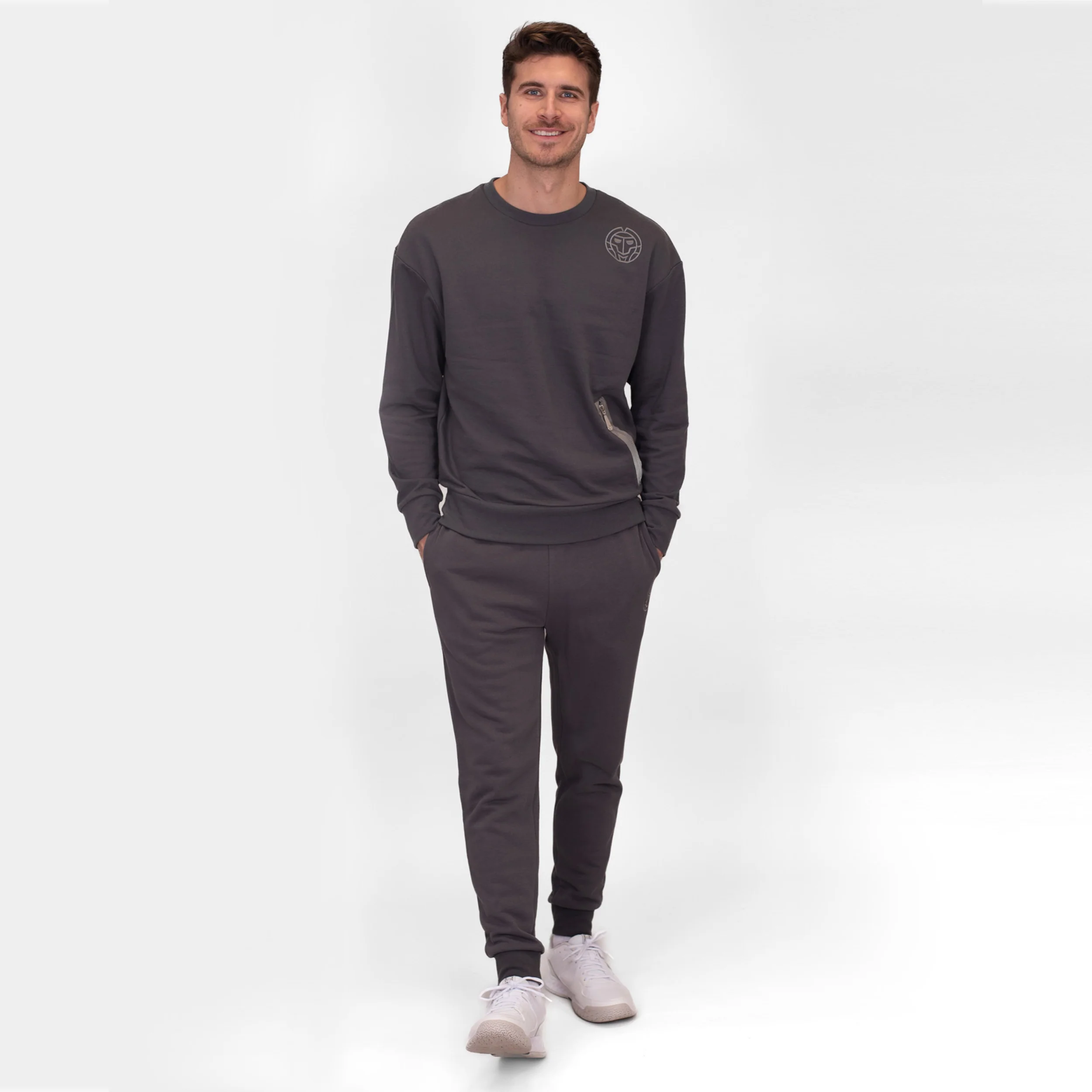 Chill Crew Sudadera Hombres-Gris Oscuro - Image 10
