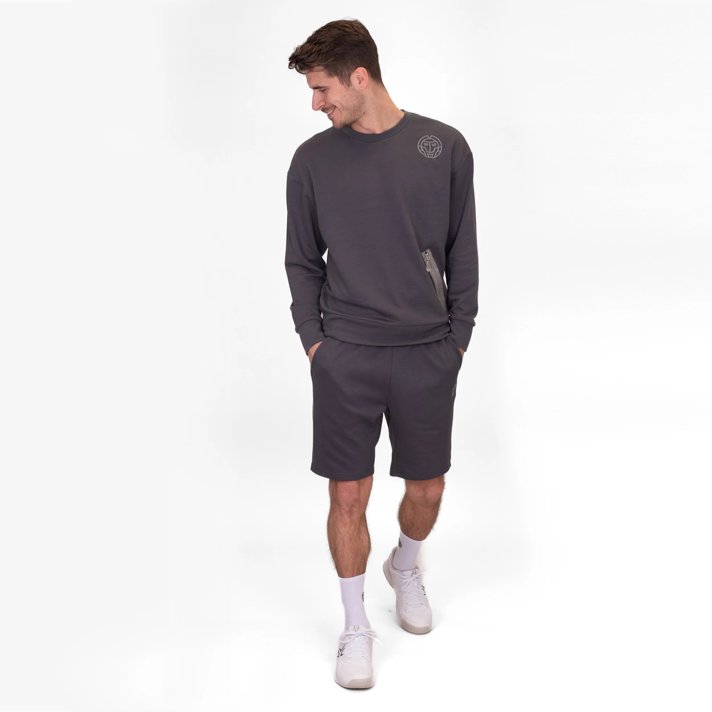 Chill Crew Sudadera Hombres-Gris Oscuro - Image 8