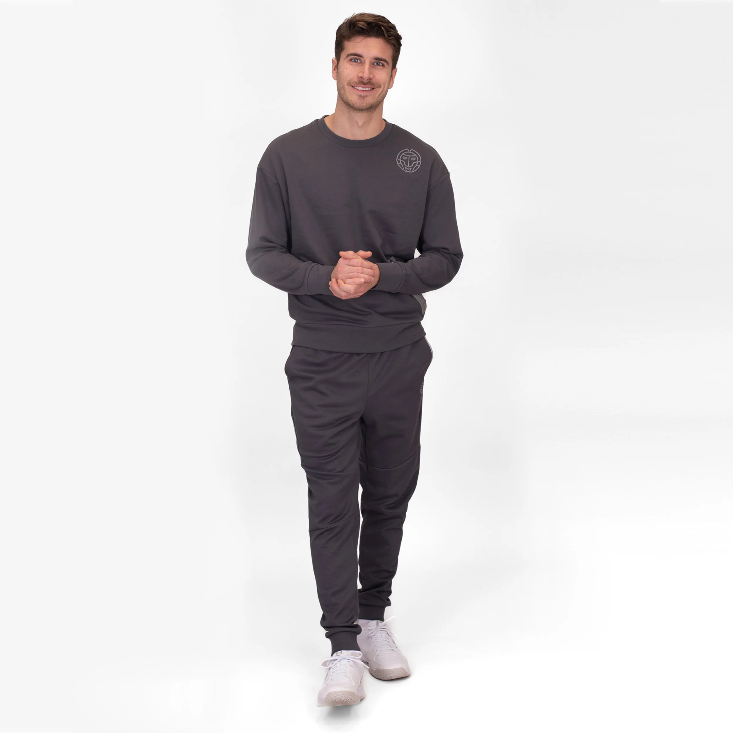 Chill Crew Sudadera Hombres-Gris Oscuro - Image 9