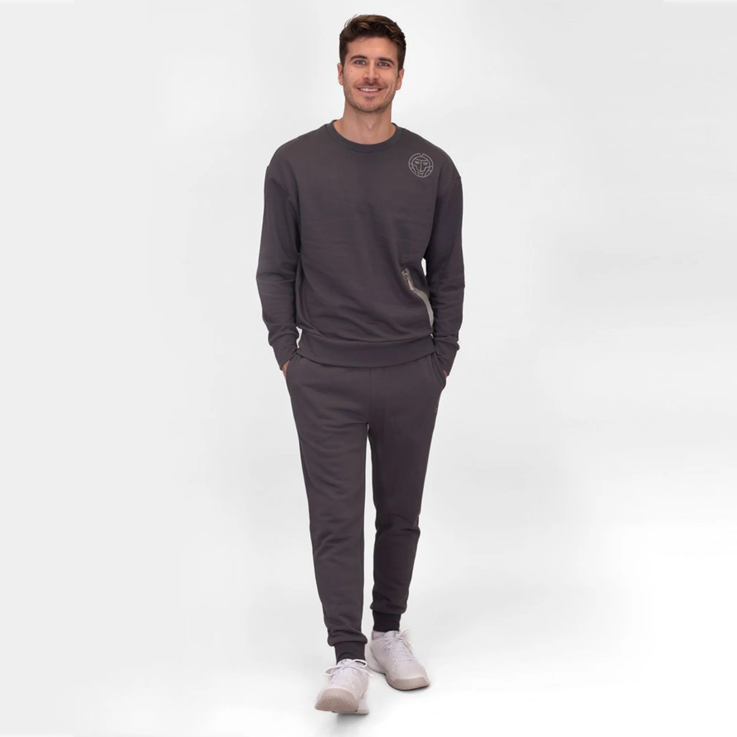 Chill Wide Leg Pantalón De Entrenamiento Hombres-Gris - Image 5